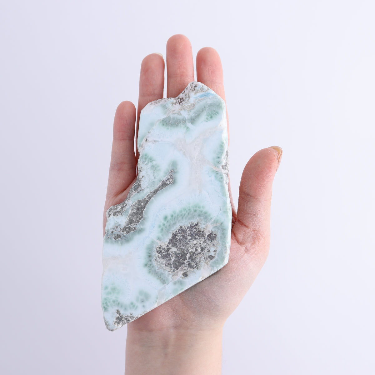 Larimar Slice | Mi Esperanza Minerals | Supplier of Crystals and Onyx