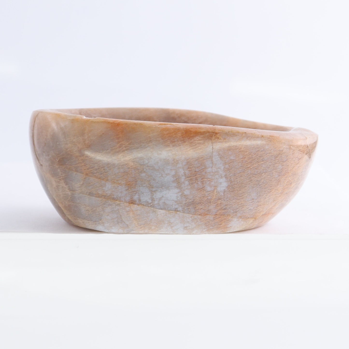 Peach Moonstone Bowl Set of 4 | Mi Esperanza Minerals | Supplier of Crystals and Onyx