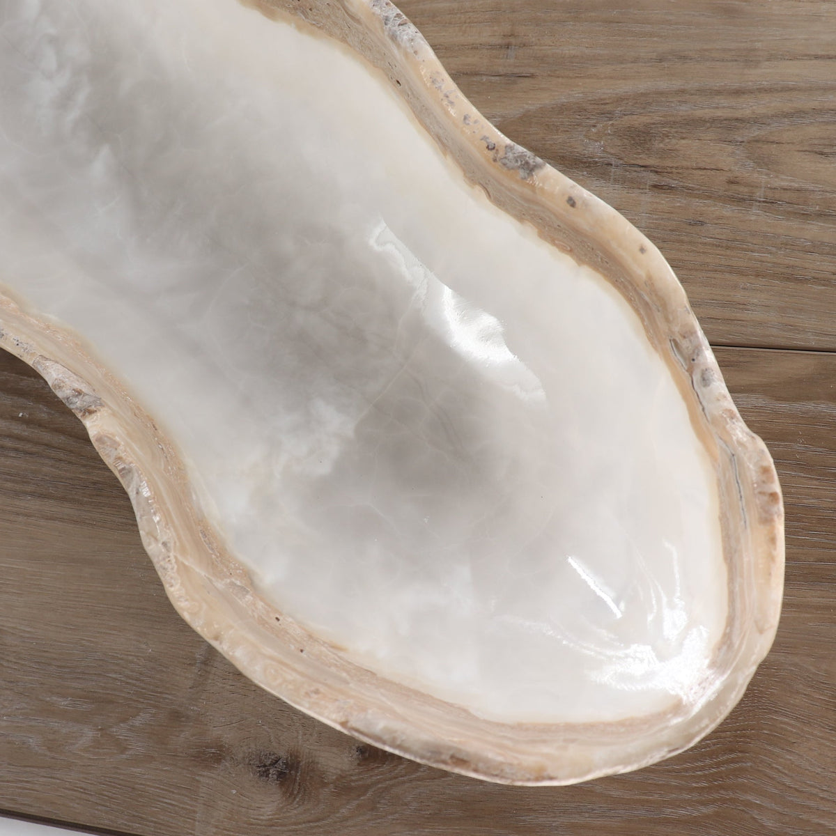 Mexican Onyx/Calcite Canoe Bowl 31"