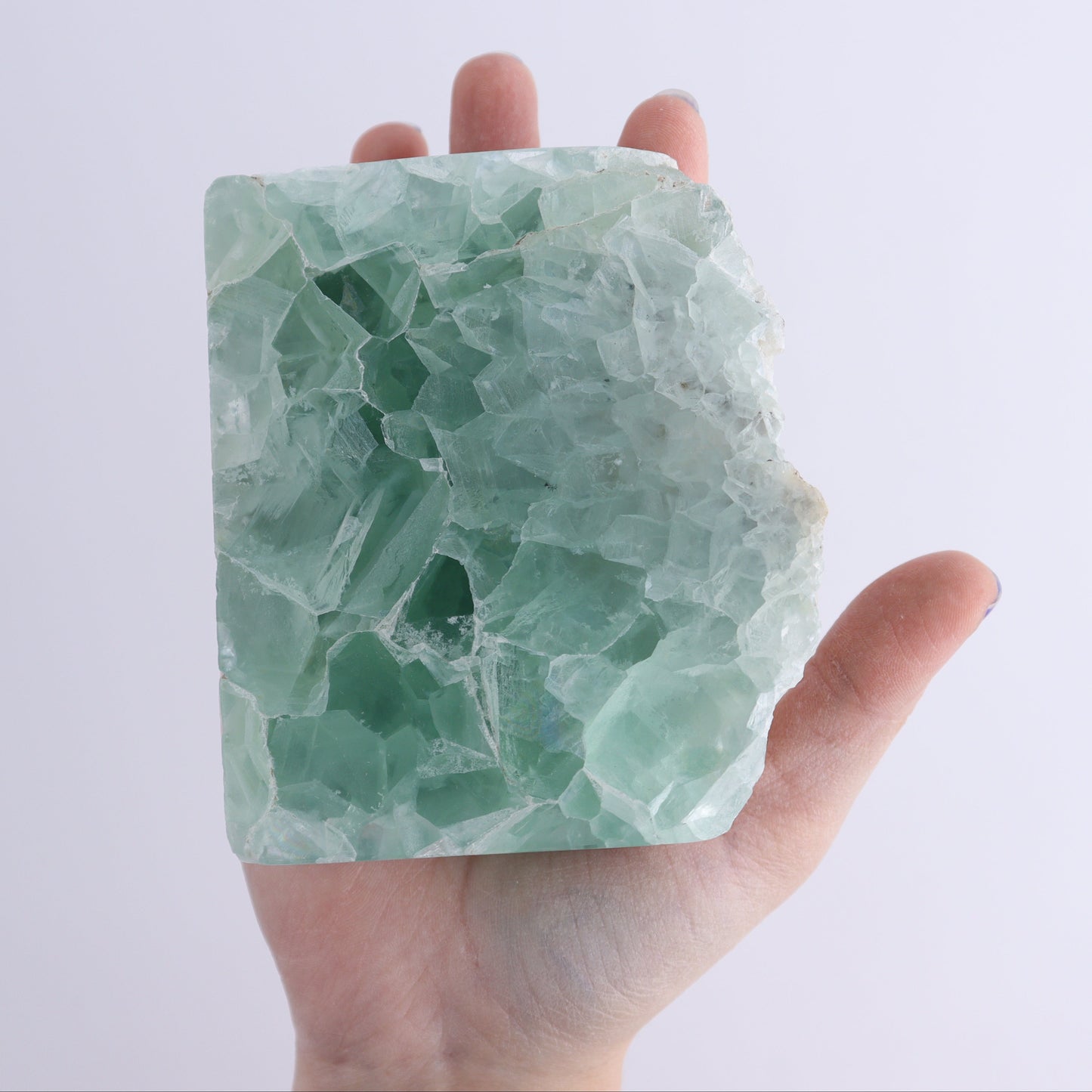 Fluorite Face Polished Set of 3 | Mi Esperanza Minerals | Supplier of Crystals and Onyx
