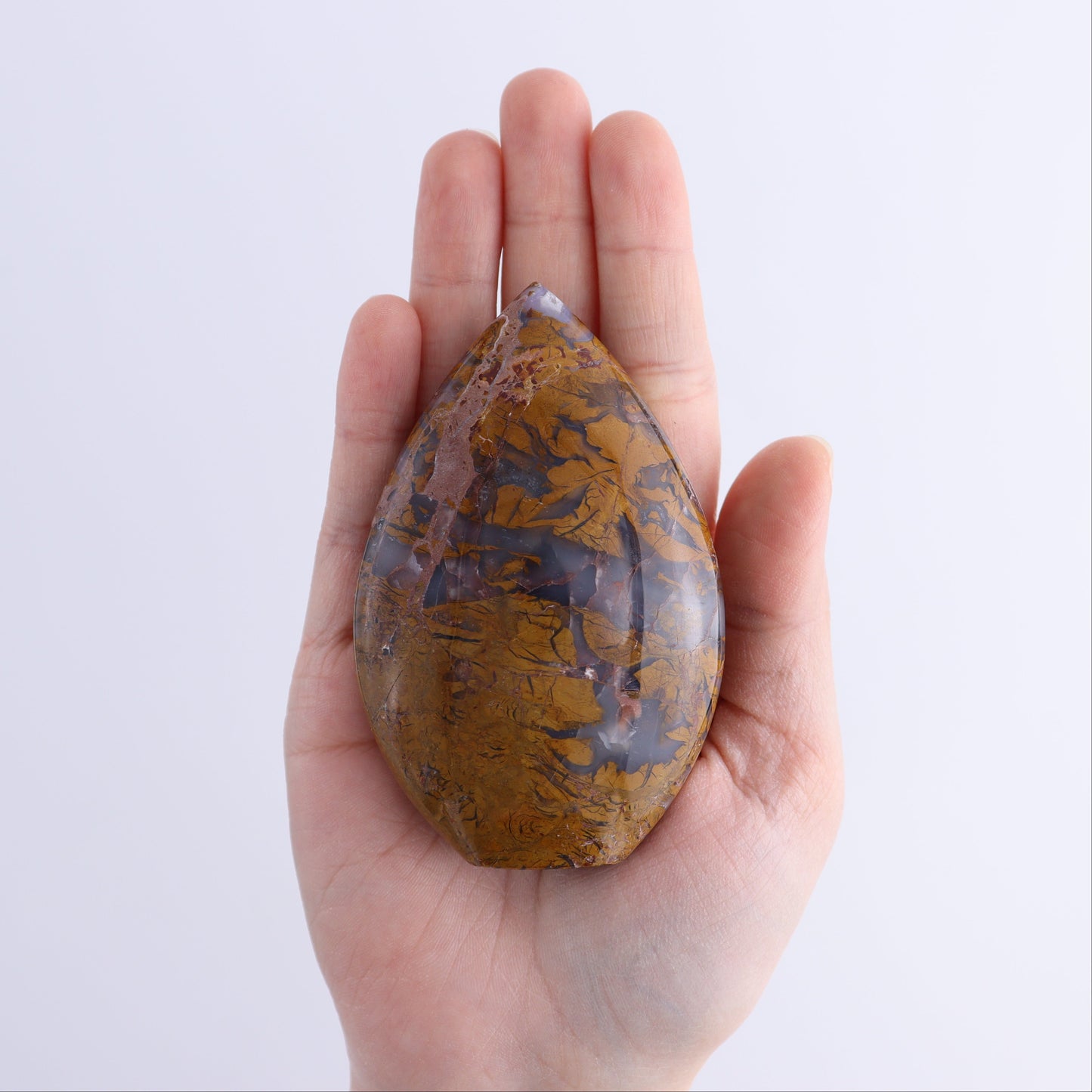 Brecciated Jasper Moons, Stars, Towers, Clouds, and Flames Set of 11