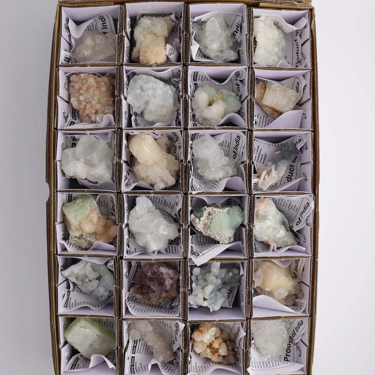 Zeolite Flat of 24 | Mi Esperanza Minerals | Supplier of Crystals and Onyx