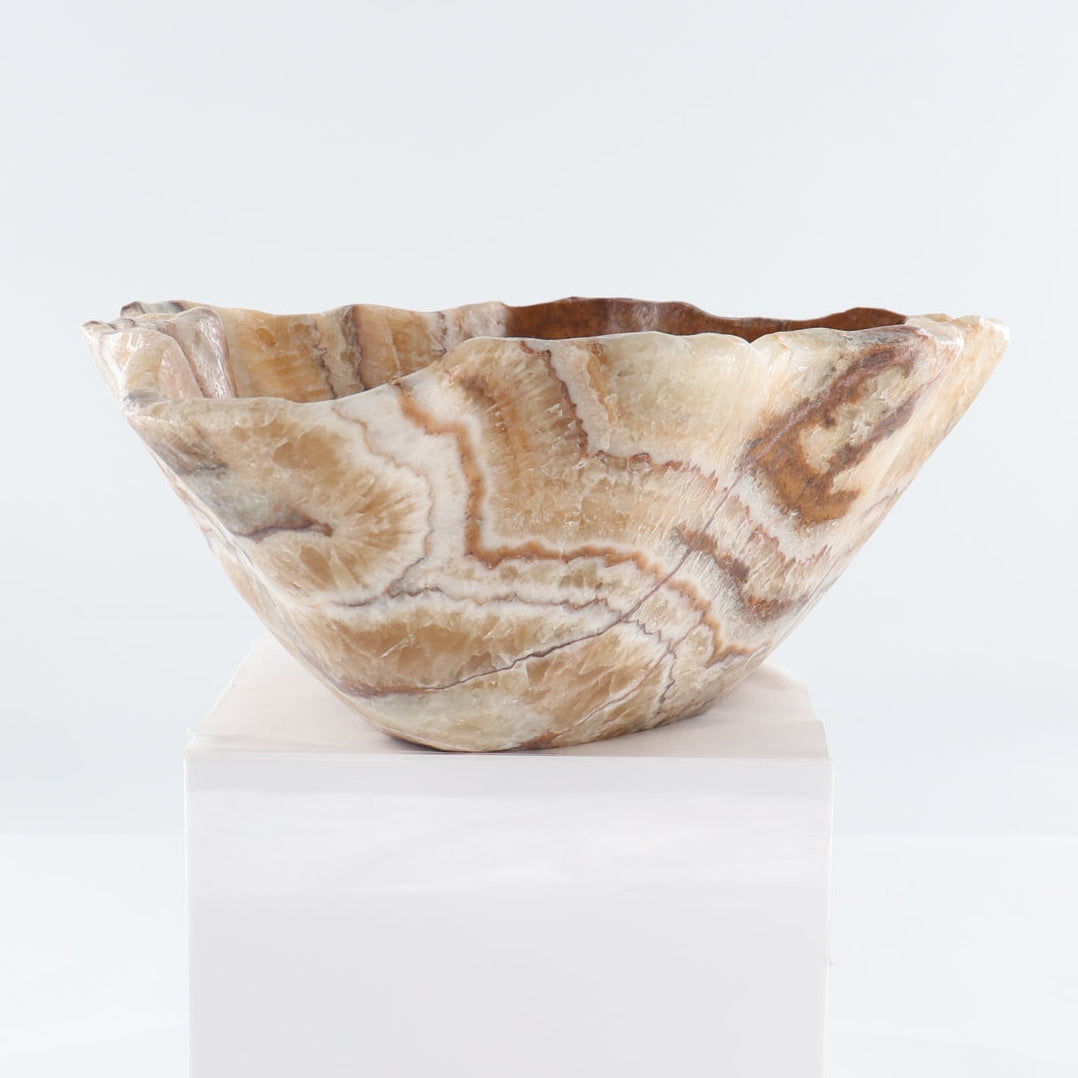 Mexican Onyx/Calcite Bowl 16"