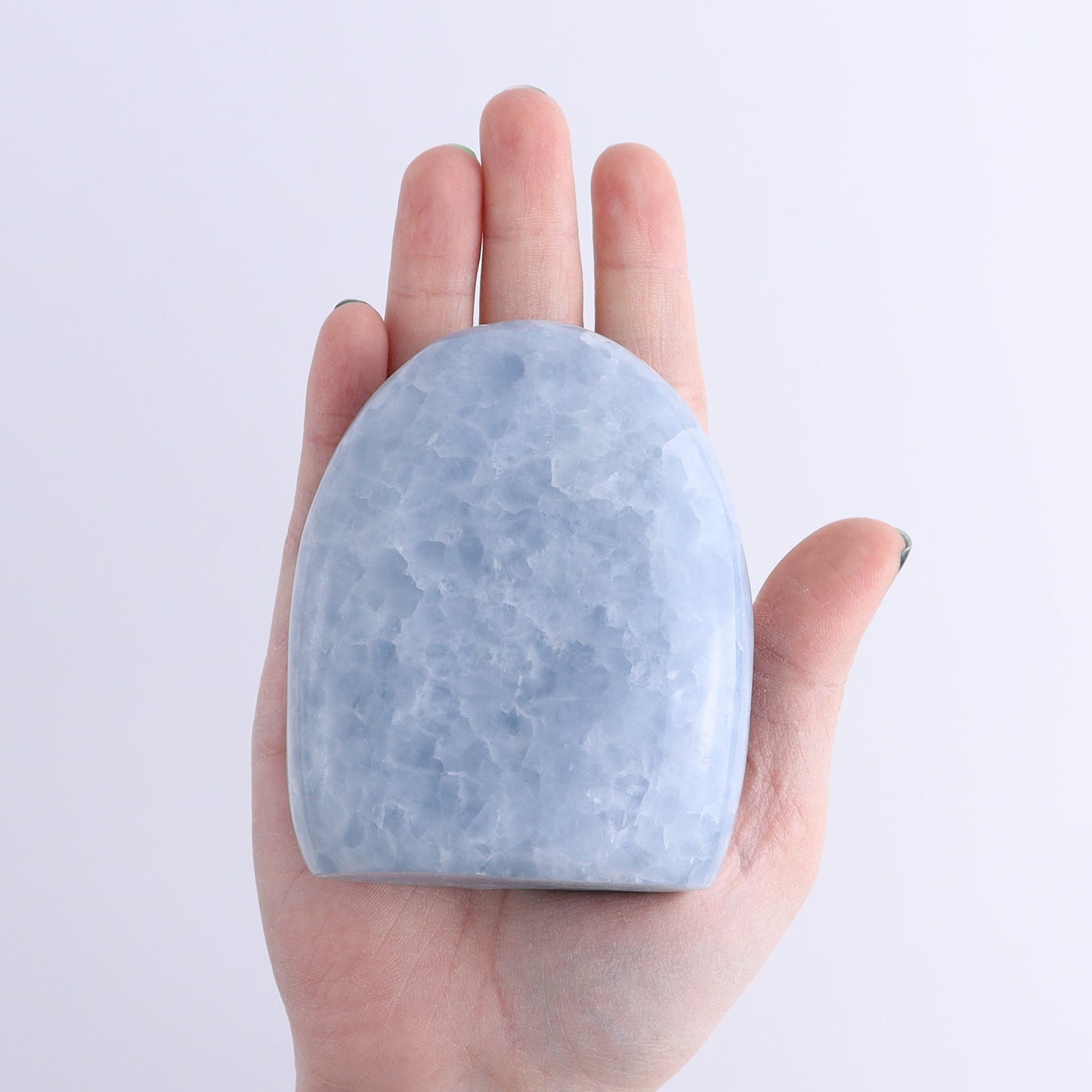 Blue Calcite Freeforms Set of 6 | Mi Esperanza Minerals | Supplier of Crystals and Onyx