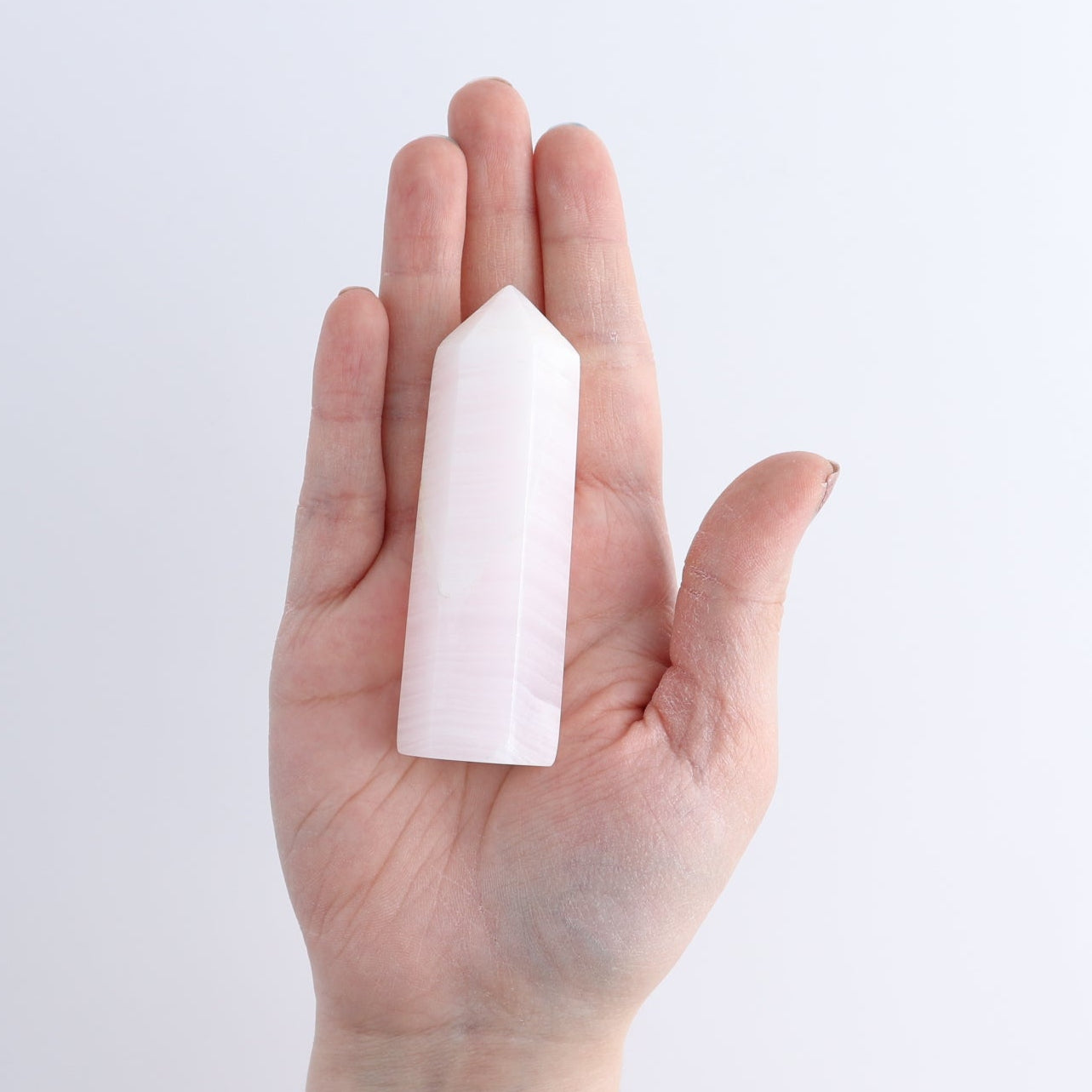 Pink Mangano Calcite Towers Set of 5