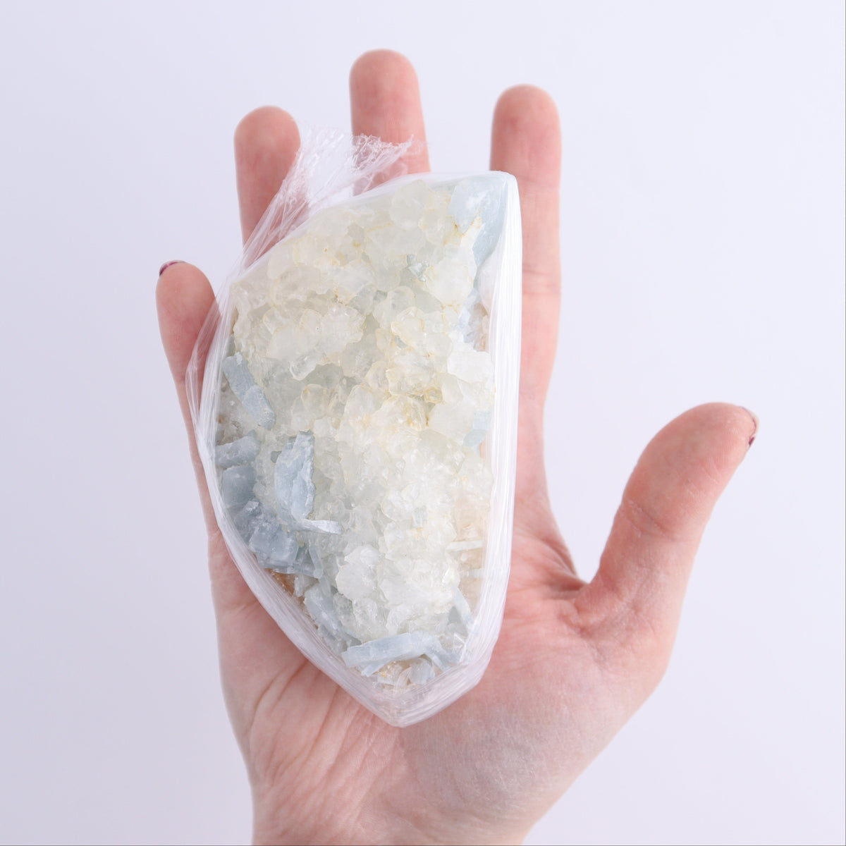 Blue Barite from Morocco Flat | Mi Esperanza Minerals | Supplier of Crystals and Onyx