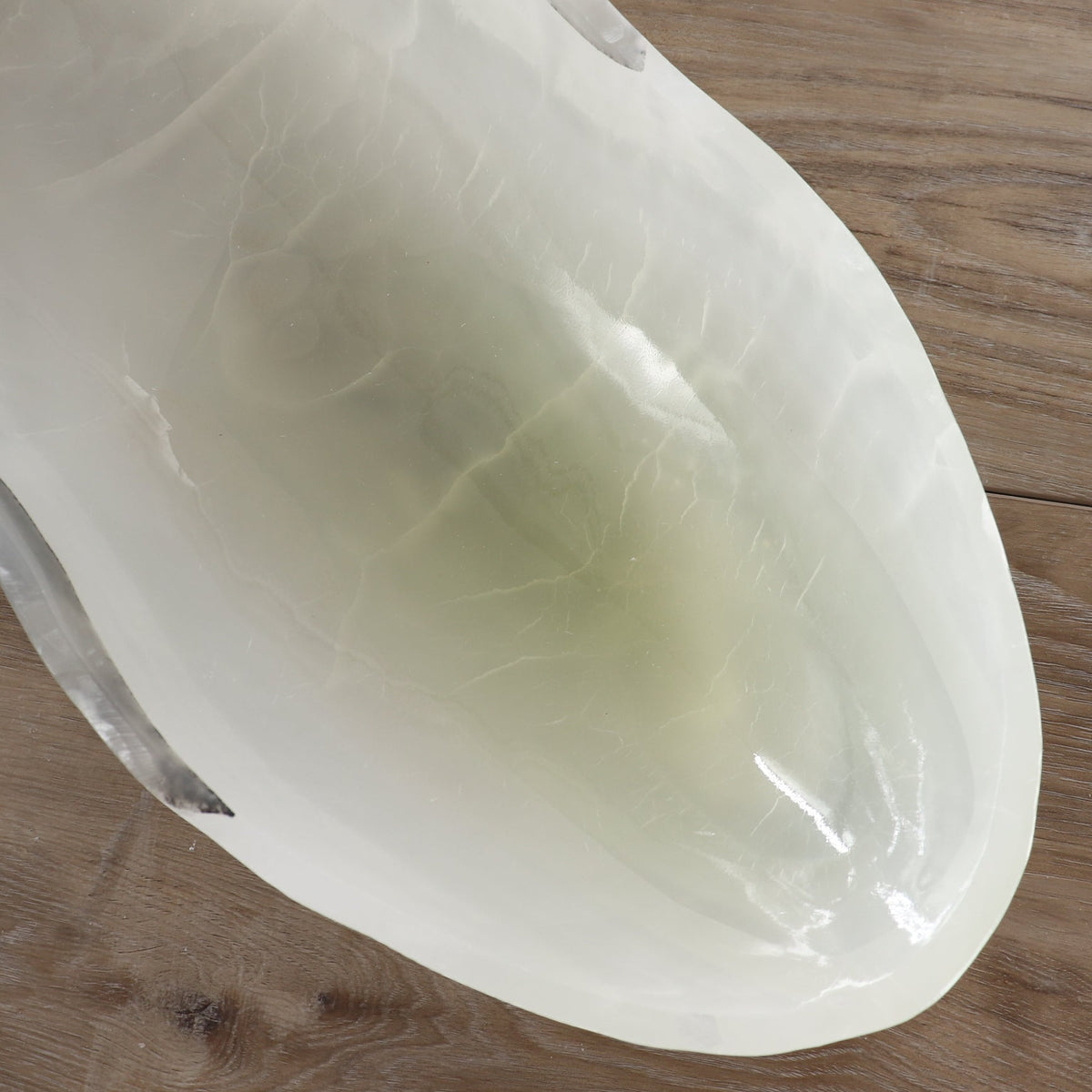 Mexican Onyx/Calcite Canoe Bowl 32"