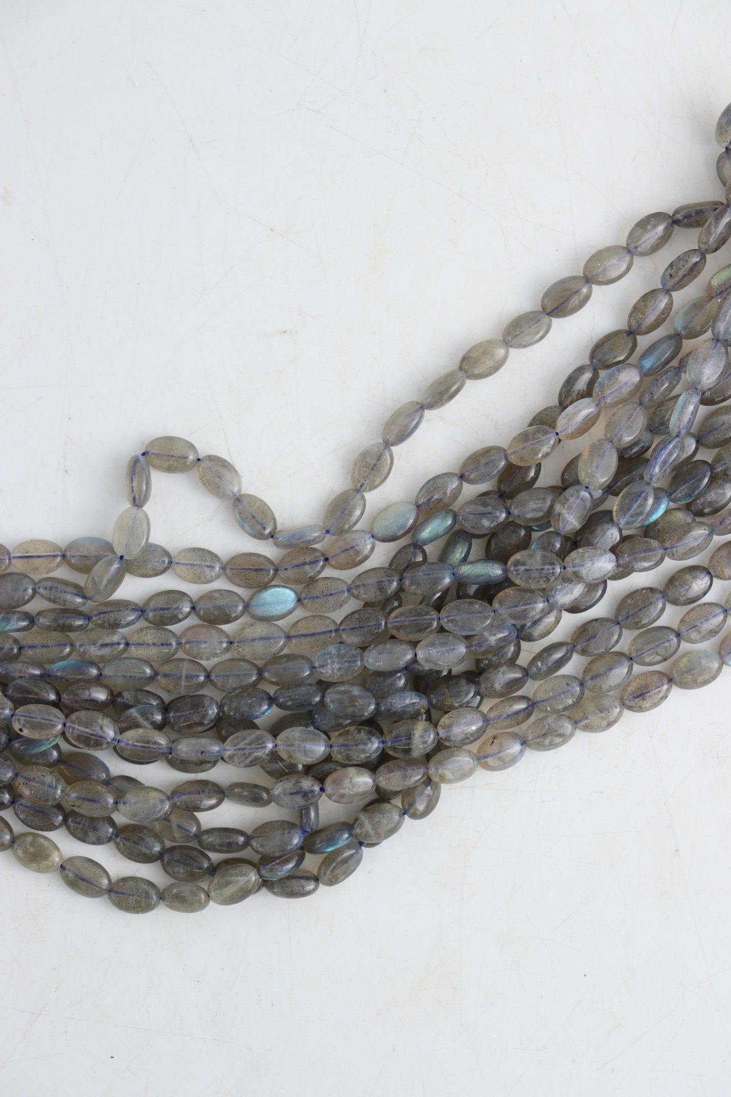 Labradorite Oval 8x12 mm Beads | Mi Esperanza Minerals | Supplier of Crystals and Onyx