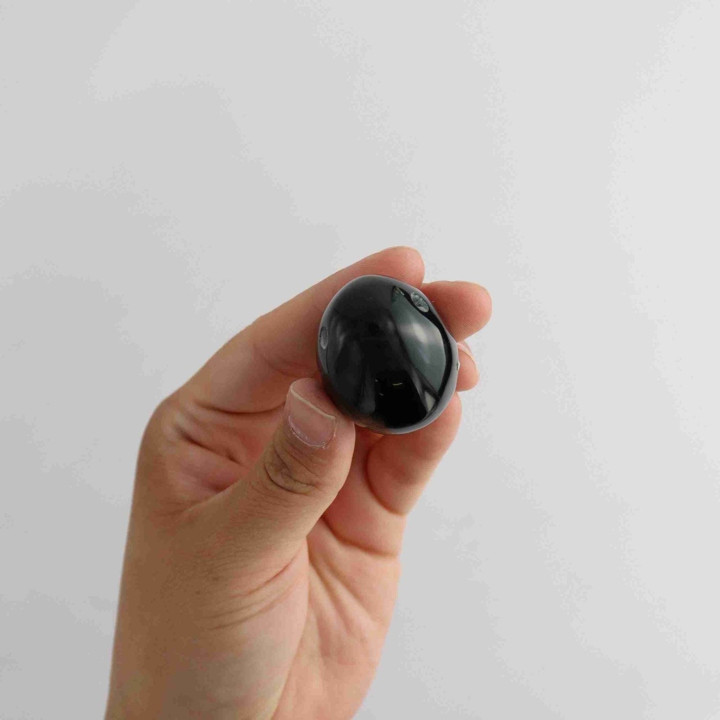 Obsidian Small Eggs with two holes | Mi Esperanza Minerals | Supplier of Crystals and Onyx