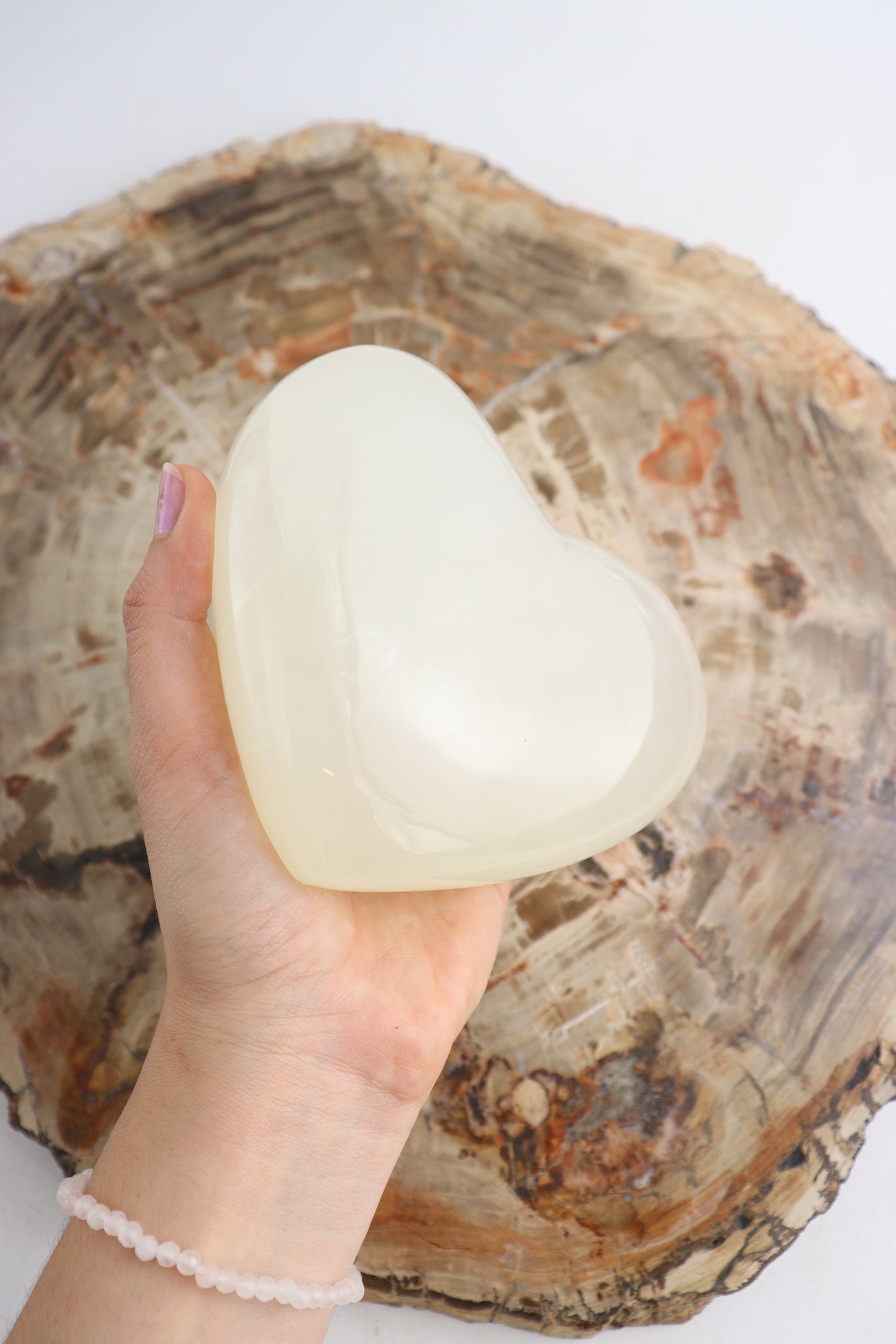 White Onyx Hearts Set of 3 - Expert Supplier of Wholesale Crystals & Bulk Gemstones