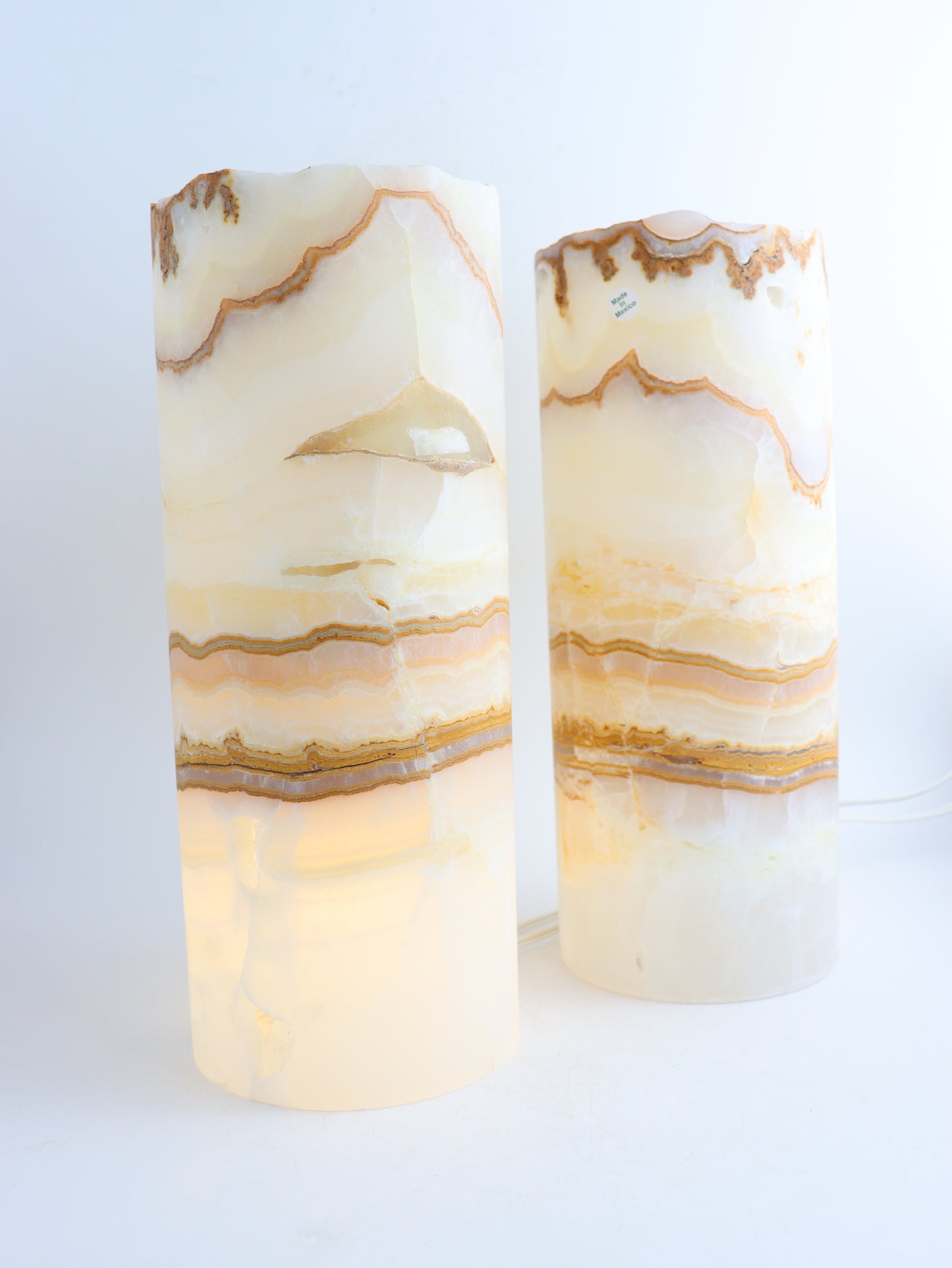 Onyx Lamps Set Of 2 | Mi Esperanza Minerals | Supplier of Crystals and Onyx