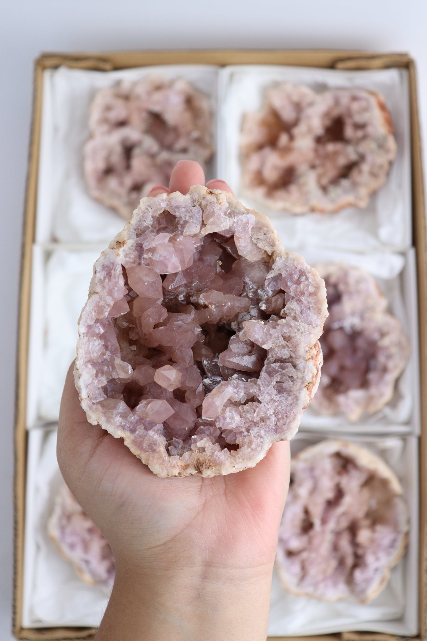 Pink Amethyst Flat - Expert Supplier of Wholesale Crystals & Bulk Gemstones