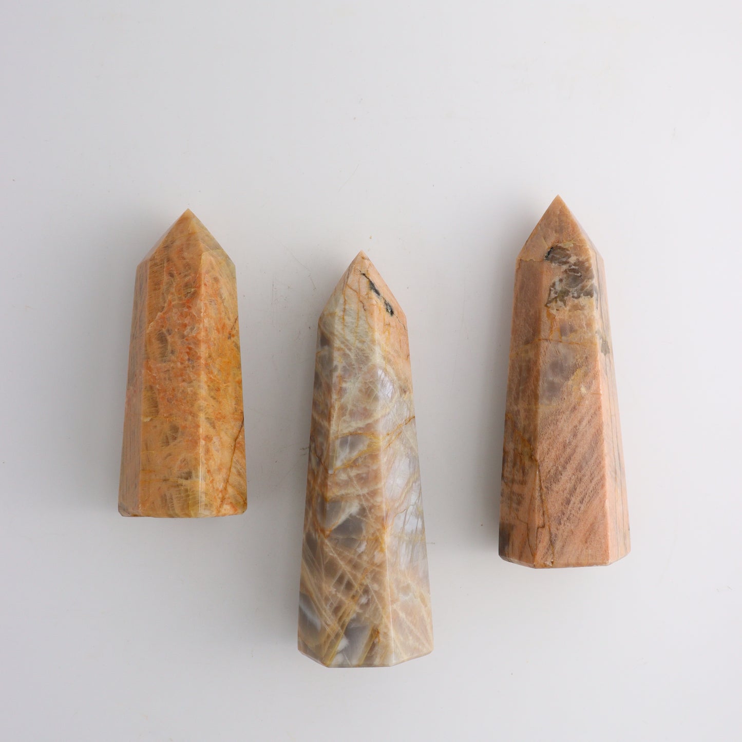 Peach Moonstone Towers - Expert Supplier of Wholesale Crystals & Bulk Gemstones
