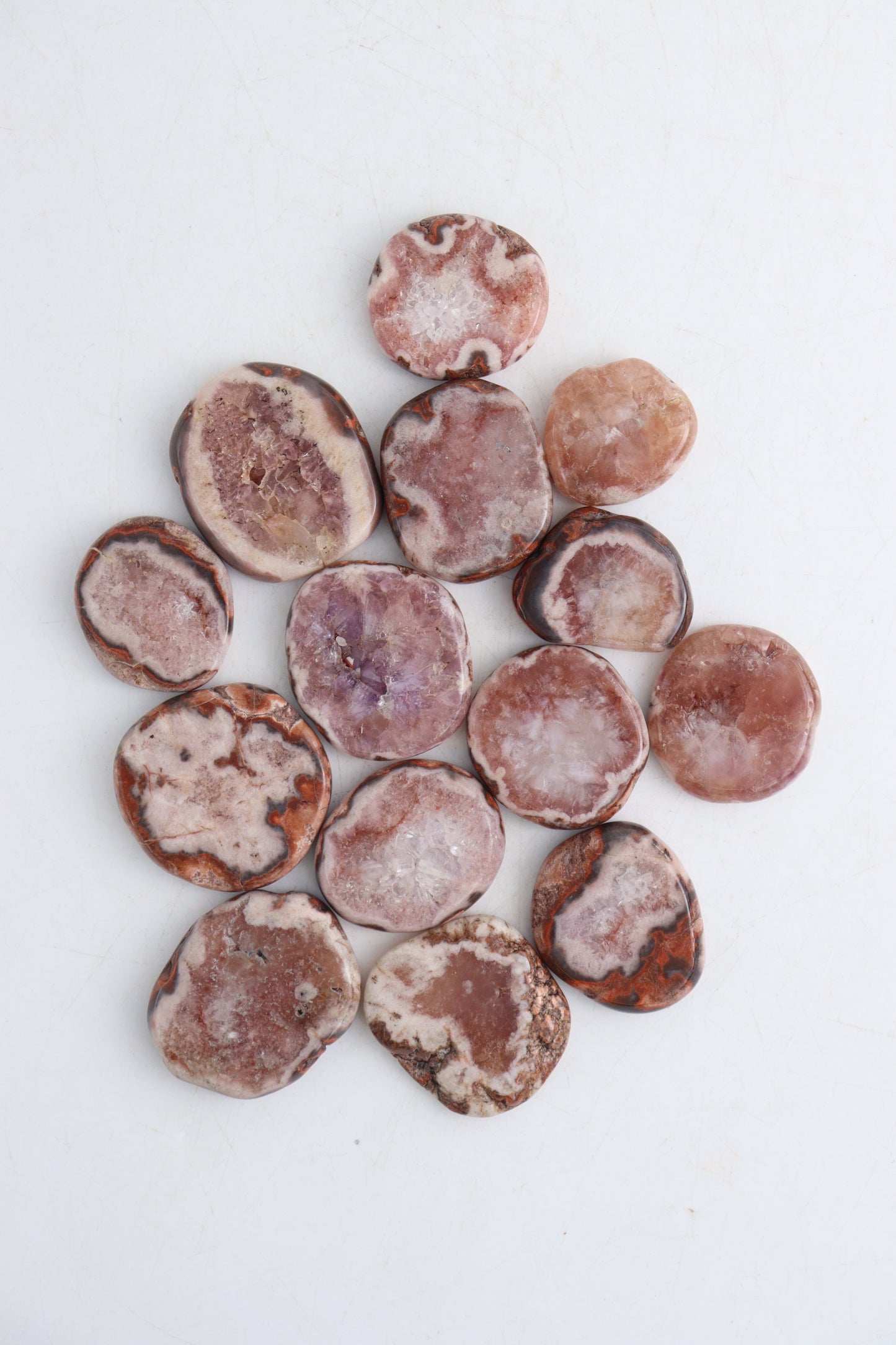 1 lb Pink Amethyst Small Slices - Expert Supplier of Wholesale Crystals & Bulk Gemstones