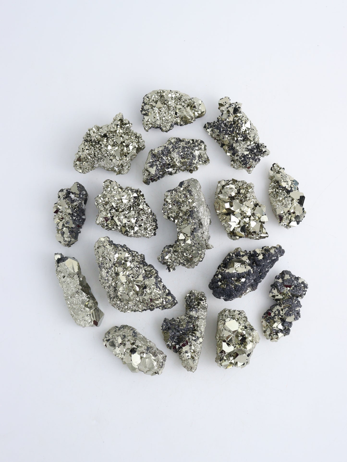 Pyrite Cluster Flat | Mi Esperanza Minerals | Supplier of Crystals and Onyx