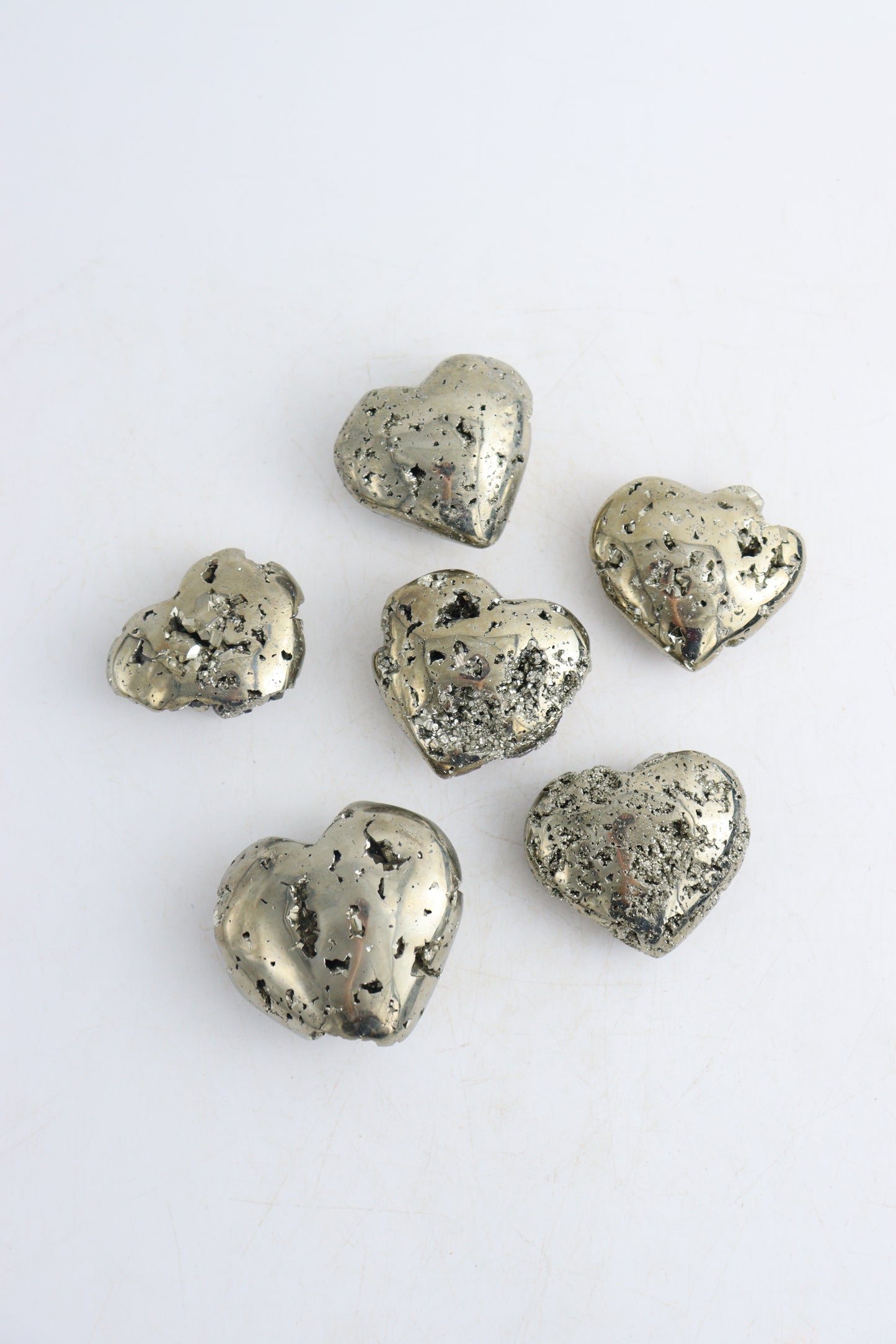 Pyrite Hearts - Expert Supplier of Wholesale Crystals & Bulk Gemstones