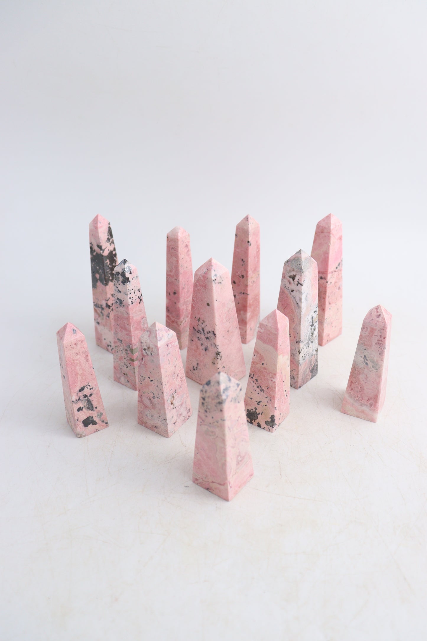 Rhodonite Towers - Expert Supplier of Wholesale Crystals & Bulk Gemstones