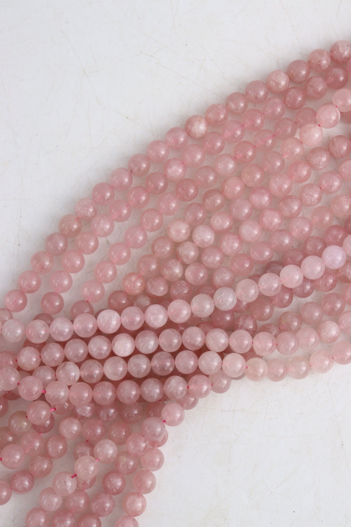 Rose Quartz 10mm Round Beads | Mi Esperanza Minerals | Supplier of Crystals and Onyx