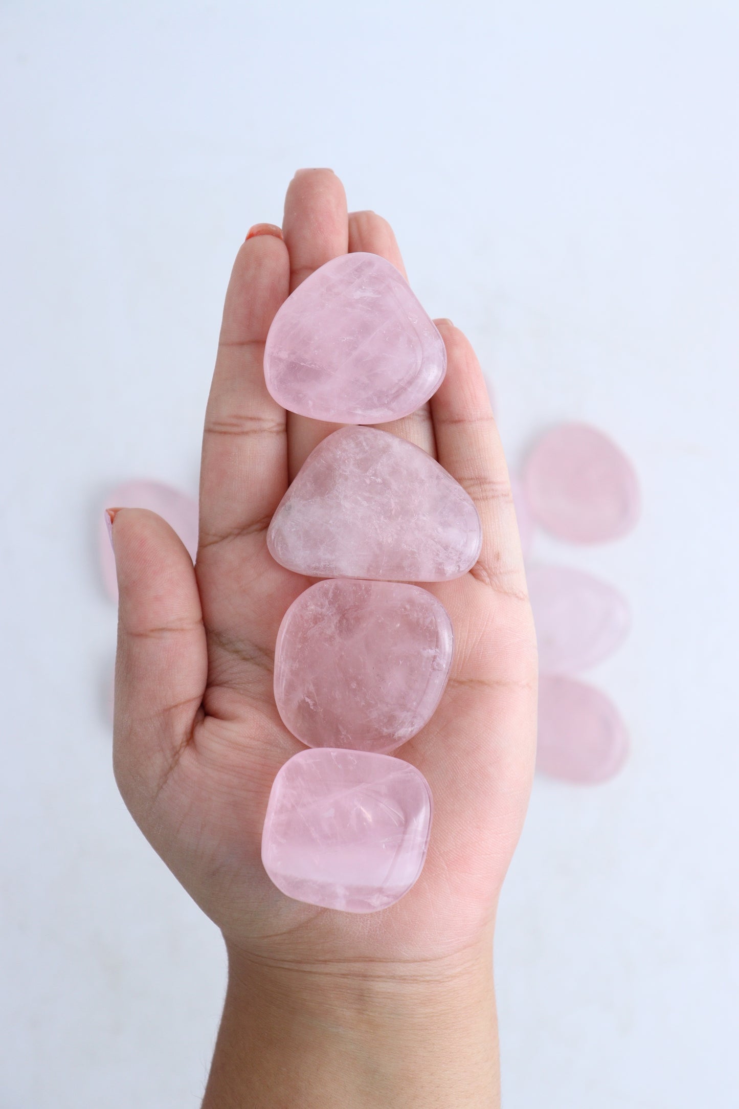 1/2kg Rose Quartz Flat Stone - Expert Supplier of Wholesale Crystals & Bulk Gemstones