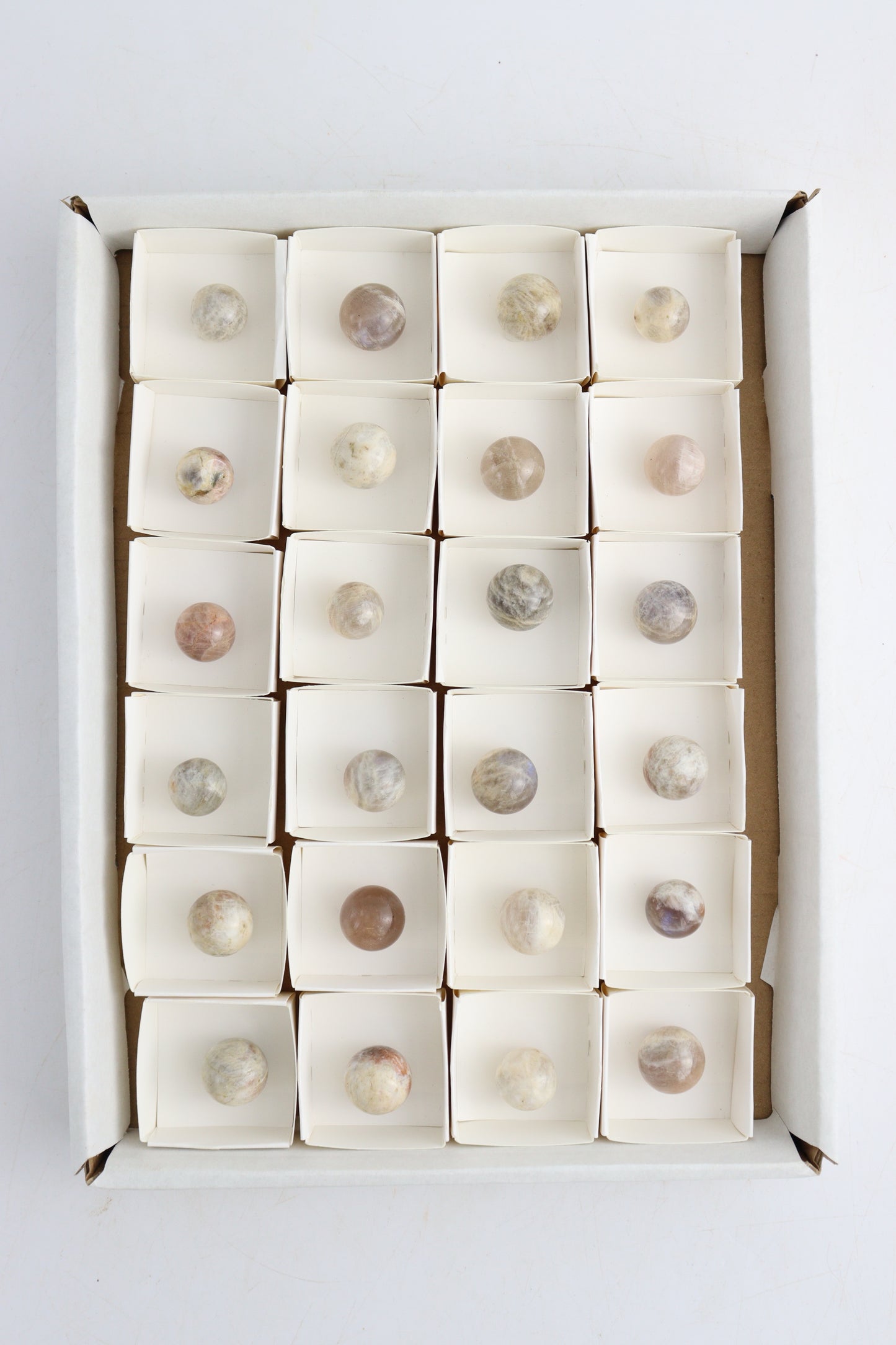 Sunstone and Moonstone Spheres - Expert Supplier of Wholesale Crystals & Bulk Gemstones