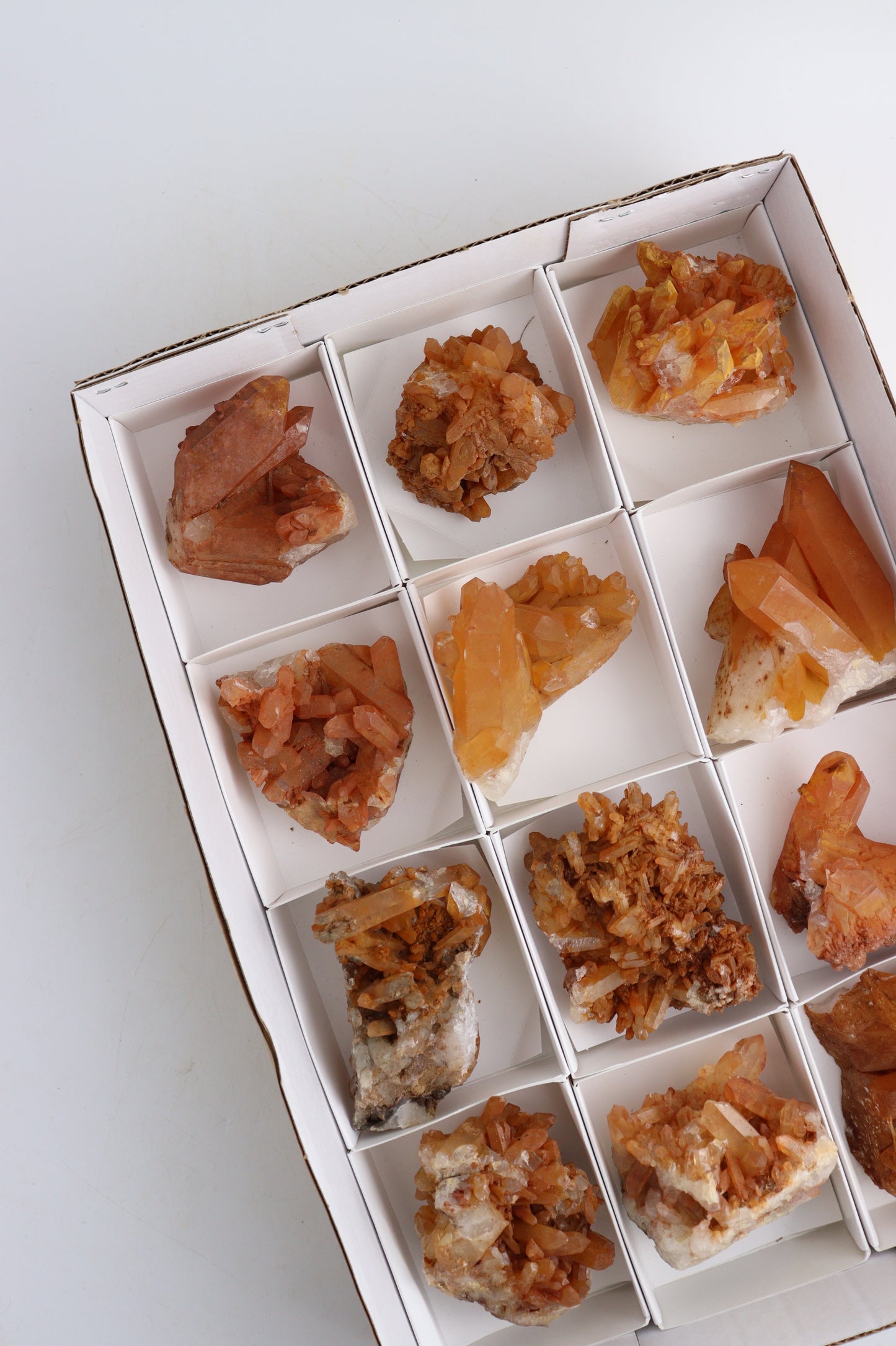 Tangerine Quartz Cluster Flat - Expert Supplier of Wholesale Crystals & Bulk Gemstones