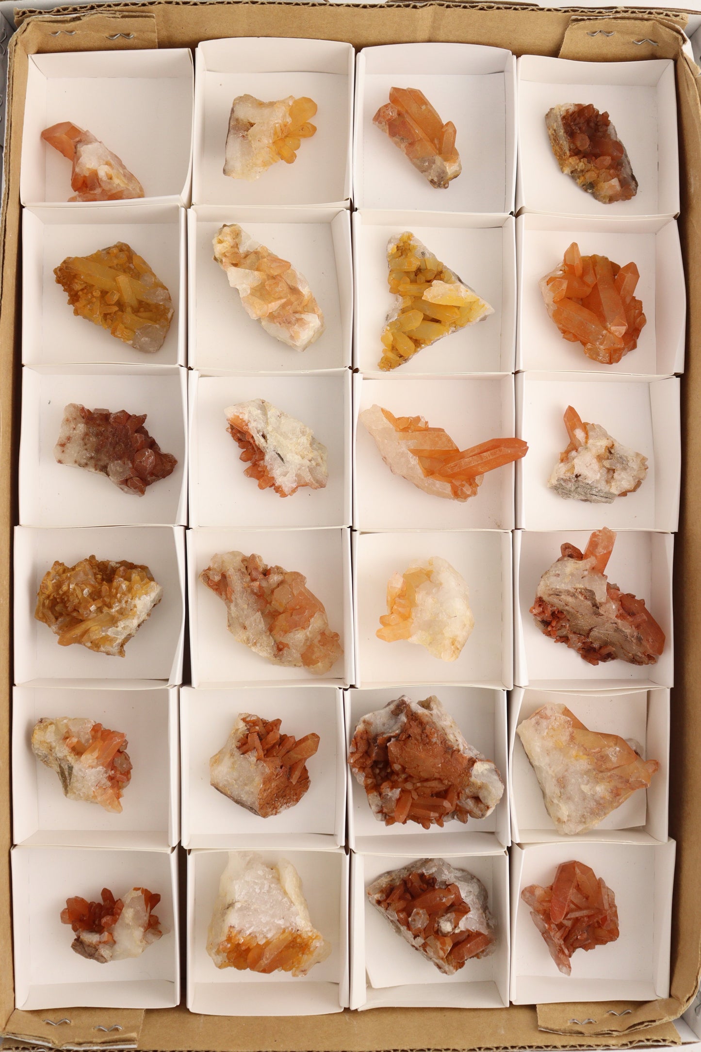 Tangerine Quartz Cluster Flat - Expert Supplier of Wholesale Crystals & Bulk Gemstones