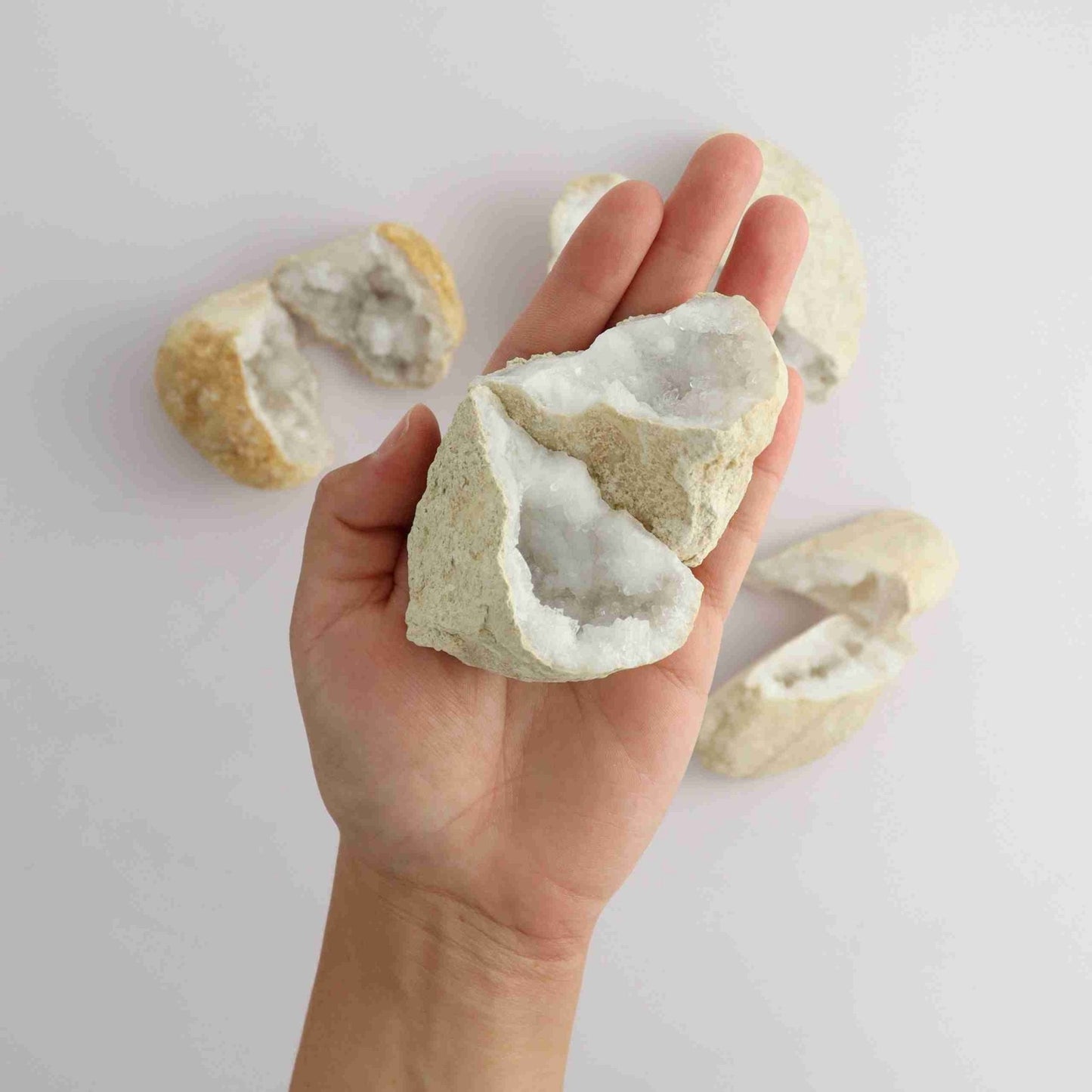 ONE Moroccan Quartz Geode | Mi Esperanza Minerals | Supplier of Crystals and Onyx