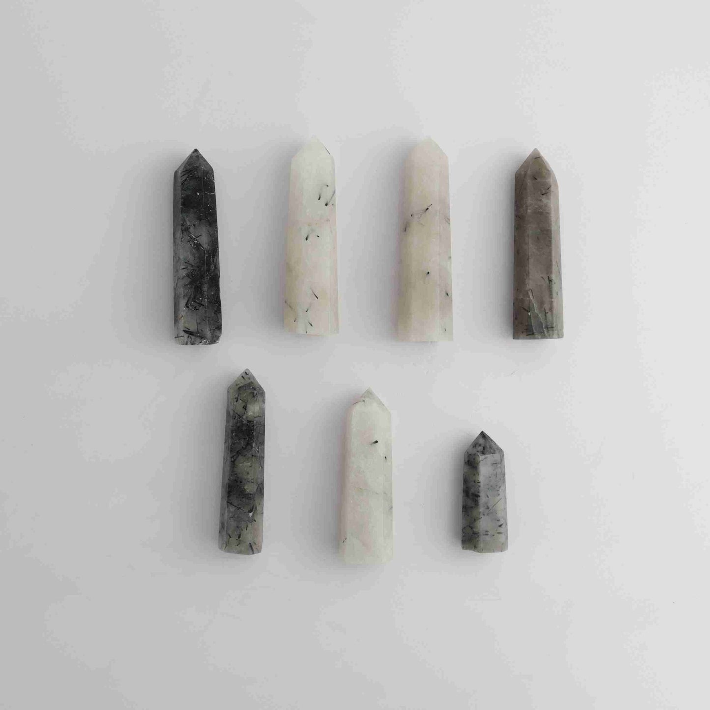 Half Kilo Tourmaline in Quartz Towers | Mi Esperanza Minerals | Supplier of Crystals and Onyx