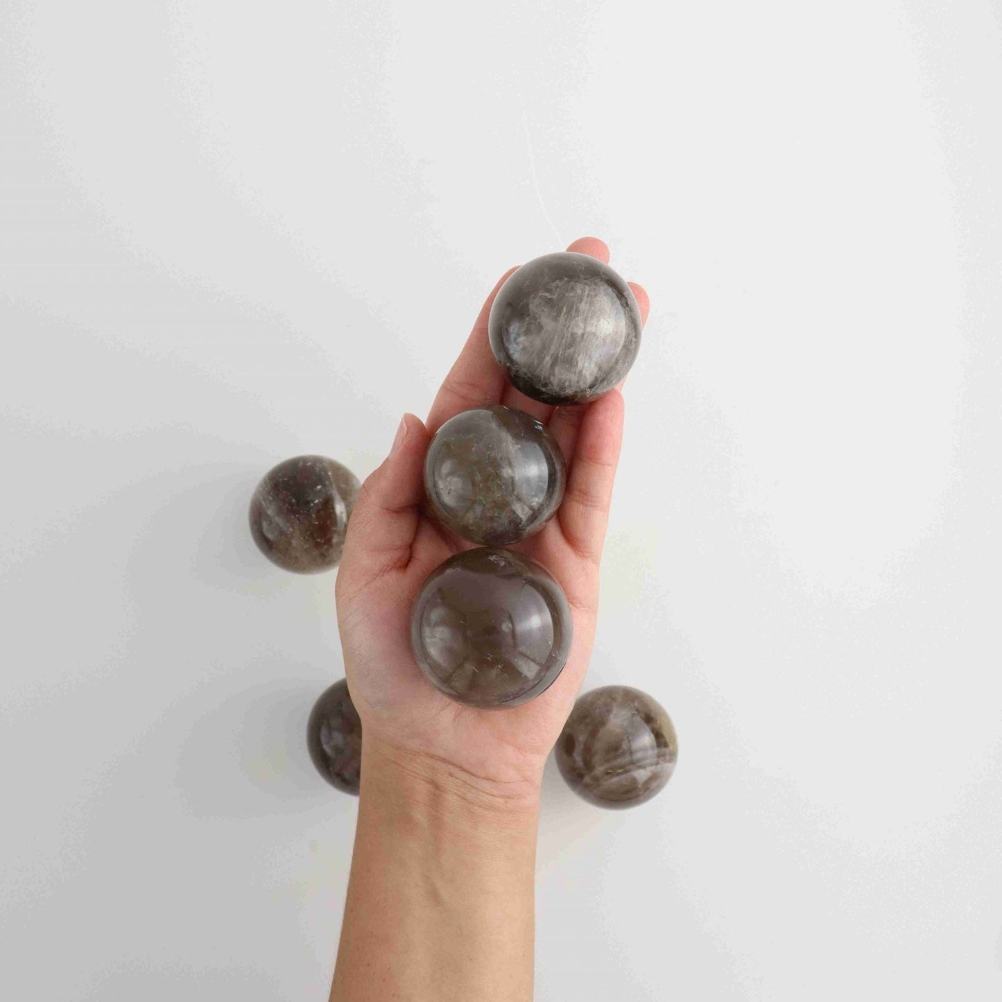 1 Kg Smoky Quartz Spheres - Expert Vendor of Wholesale Crystals