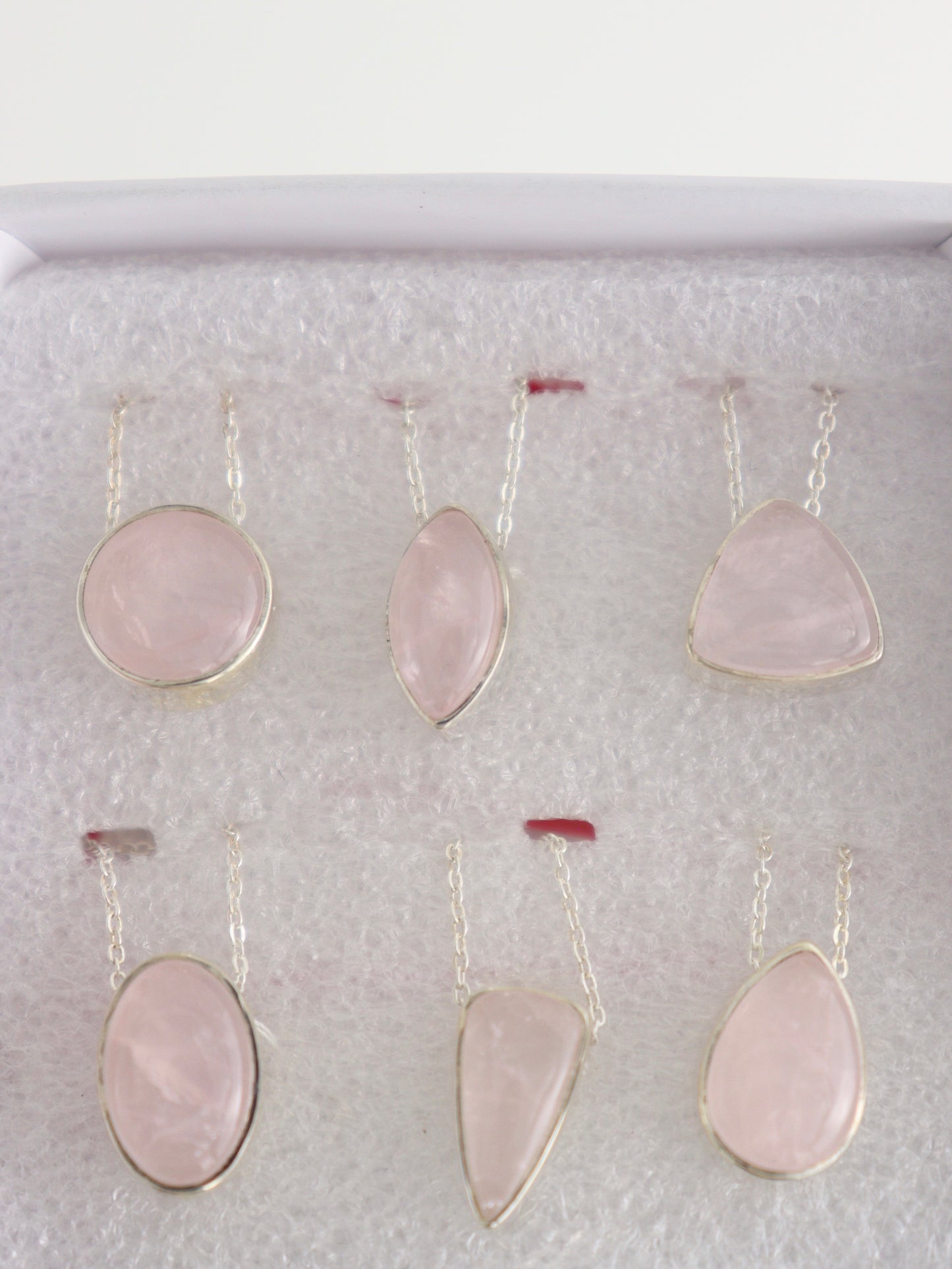 Sterling Silver Rose Quartz Pendants - Expert Wholesale and Supplier of Wholesale Crystals & Bulk Gemstones, []
