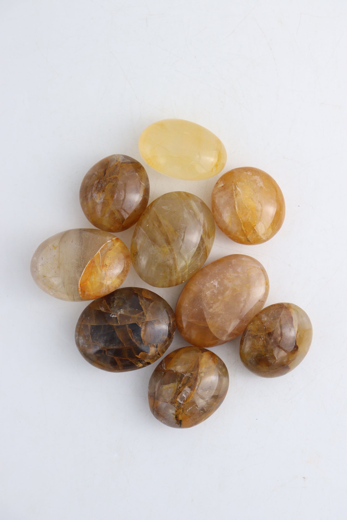 1 Kg Golden Quartz Palm Stones