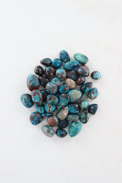 1/2 Kg Chrysocolla Shattuckite Azurite Dioptase Malachite Cuprite Hematite Quartz Tumbles