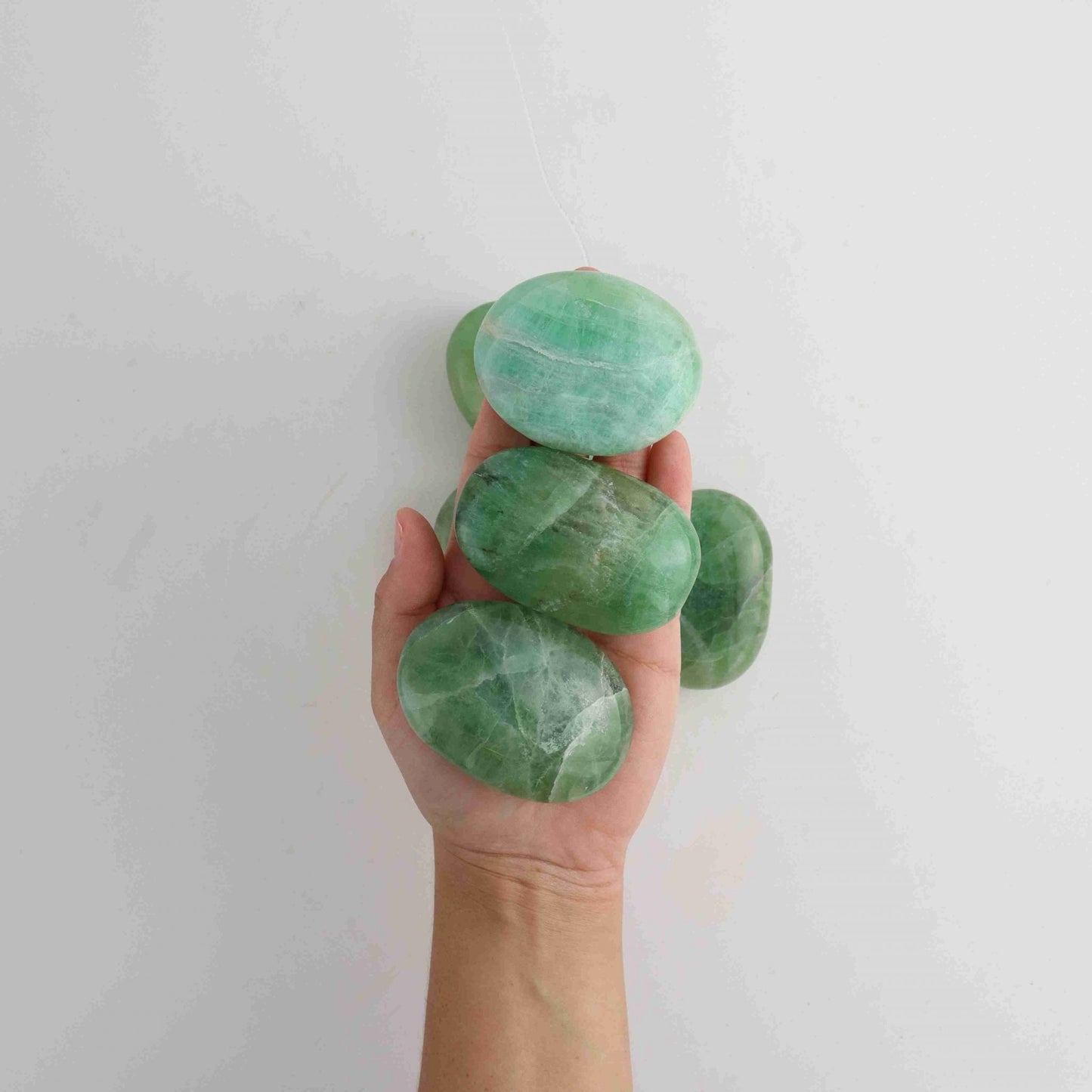 1kg Fluorite Palm Stones - Expert Supplier of Wholesale Crystals & Bulk Gemstones