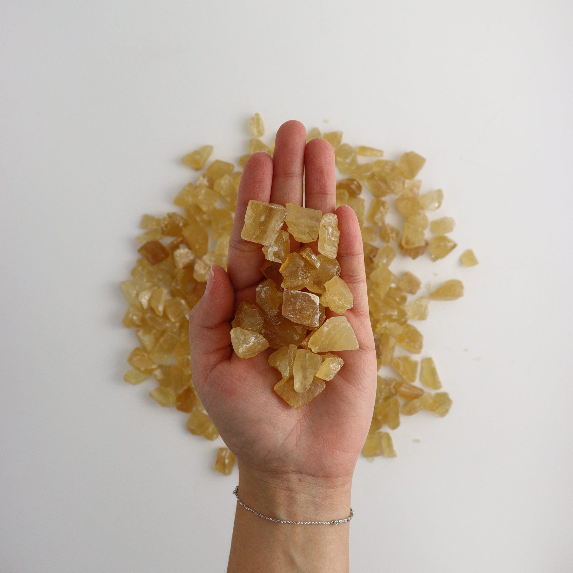 1kg Honey Calcite Chips - Expert Wholesale and Supplier of Wholesale Crystals & Bulk Gemstones, ["Calcite","Chips","Mexico"]