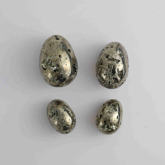 1kg Small Pyrite Eggs (4pc) - Expert Vendor of Wholesale Crystals