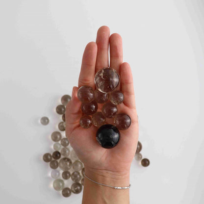 1kg Smoky Quartz Mini Spheres - Expert Vendor of Wholesale Crystals