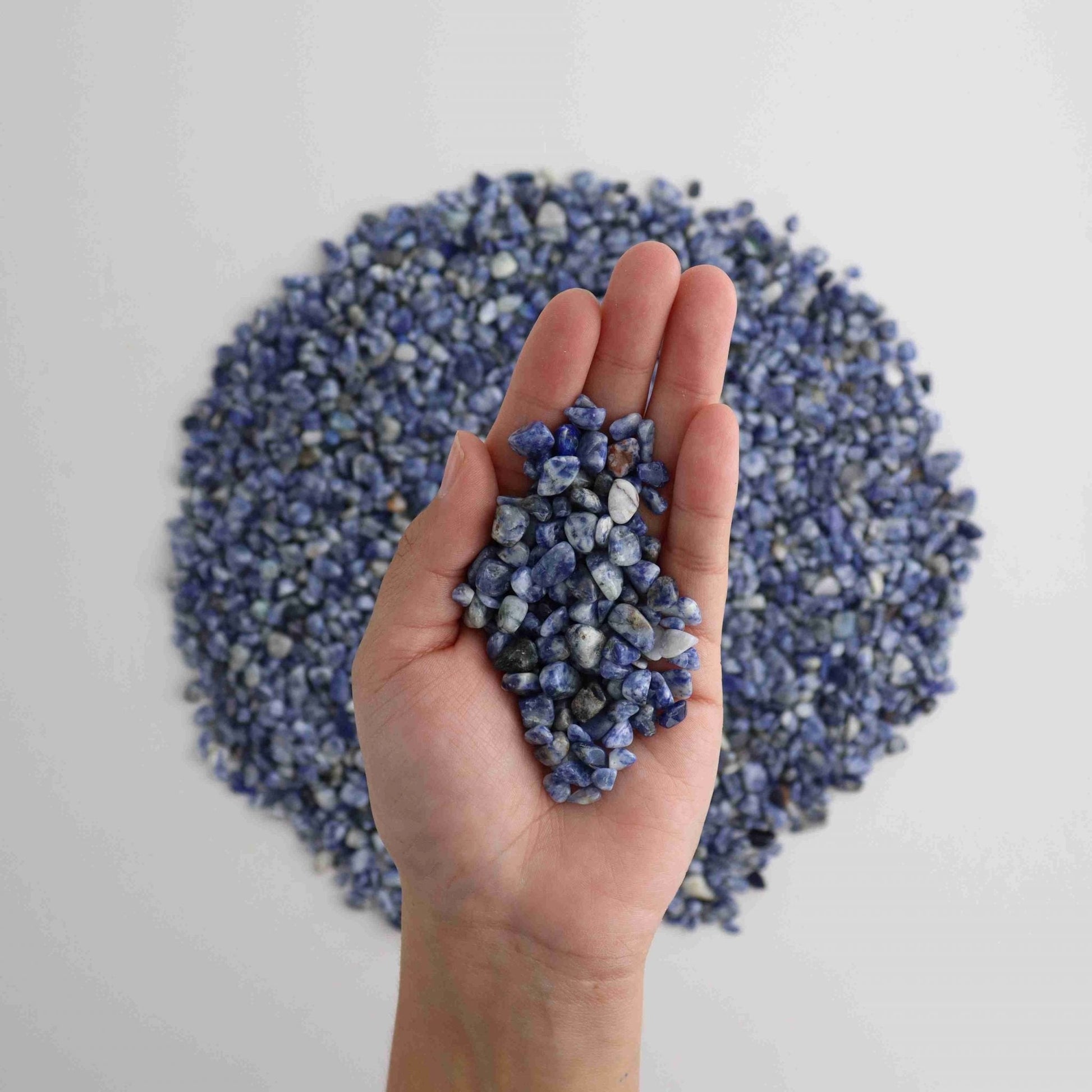 1kg Sodalite Chips - Expert Wholesale and Supplier of Wholesale Crystals & Bulk Gemstones, ["Chips","Sodalite"]