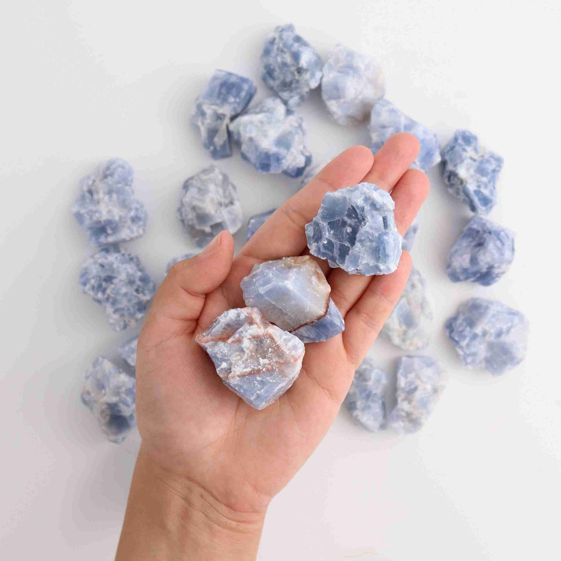 1kg Blue Calcite - Expert Wholesale and Supplier of Wholesale Crystals & Bulk Gemstones, ["Calcite","Mexico","Rough"]