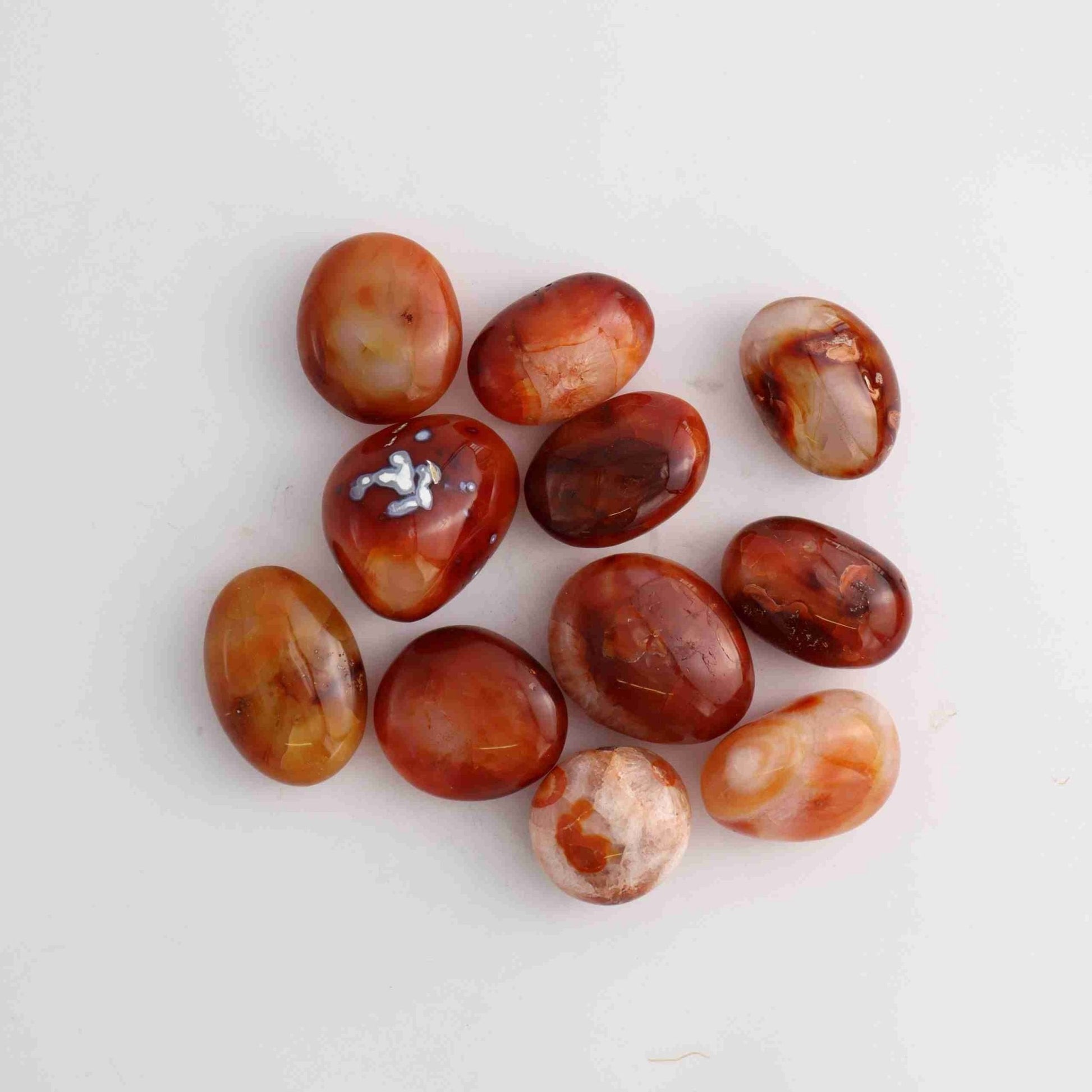 1kg Carnelian Palm Stones - Expert Supplier of Wholesale Crystals & Bulk Gemstones