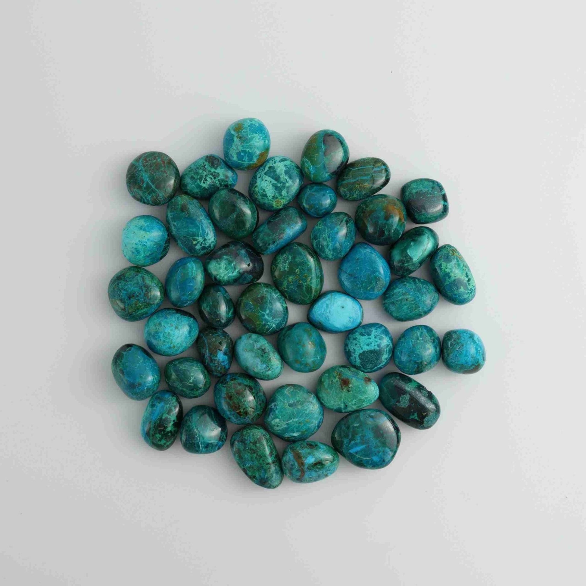 1kg Chrysocolla Tumbles - Expert Vendor of Wholesale Crystals