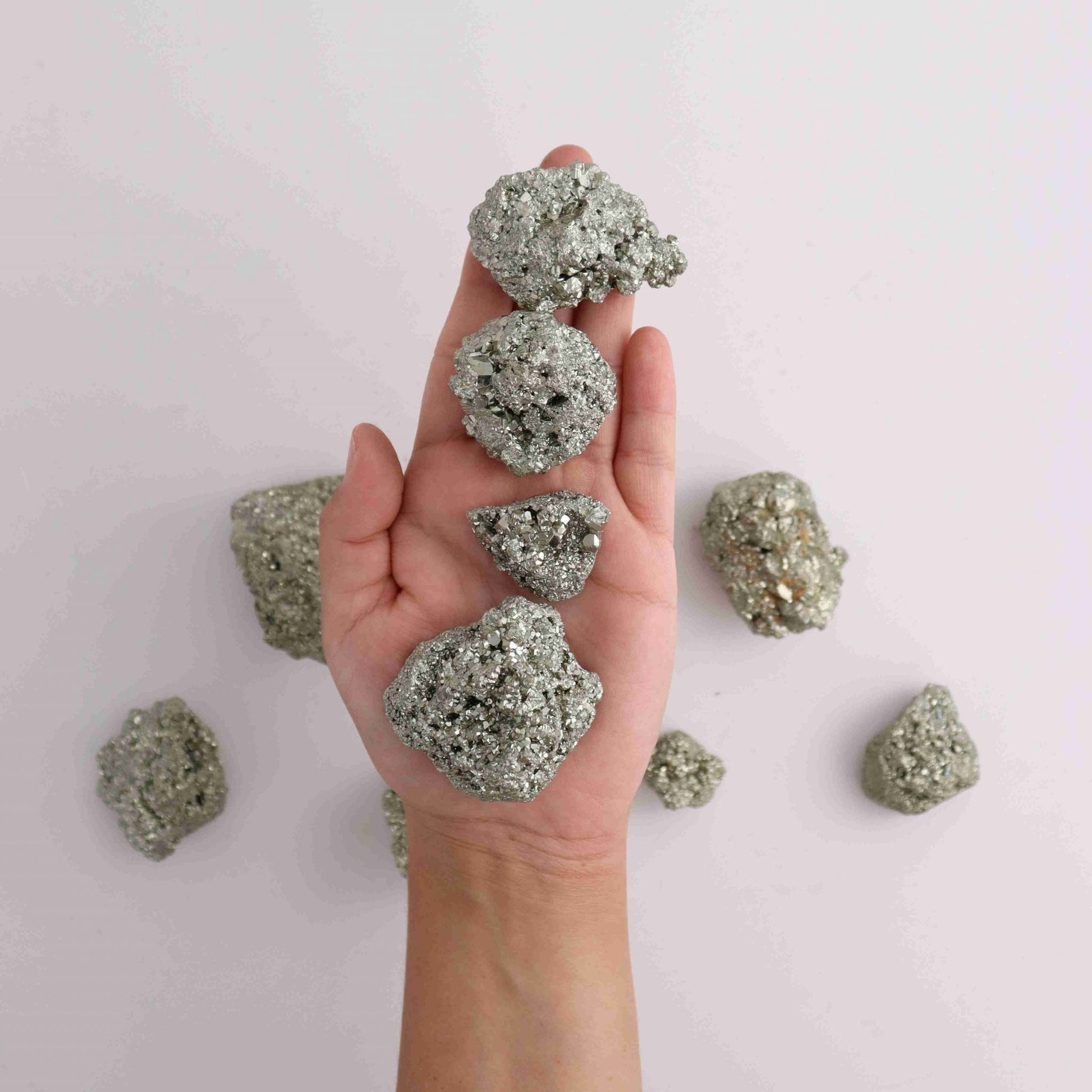 1kg Pyrite Clusters 11 pc - Expert Vendor of Wholesale Crystals