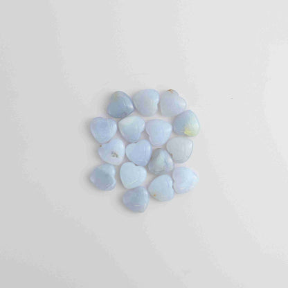 225g Blue Chalcedony Puffy Hearts - Expert Vendor of Wholesale Crystals