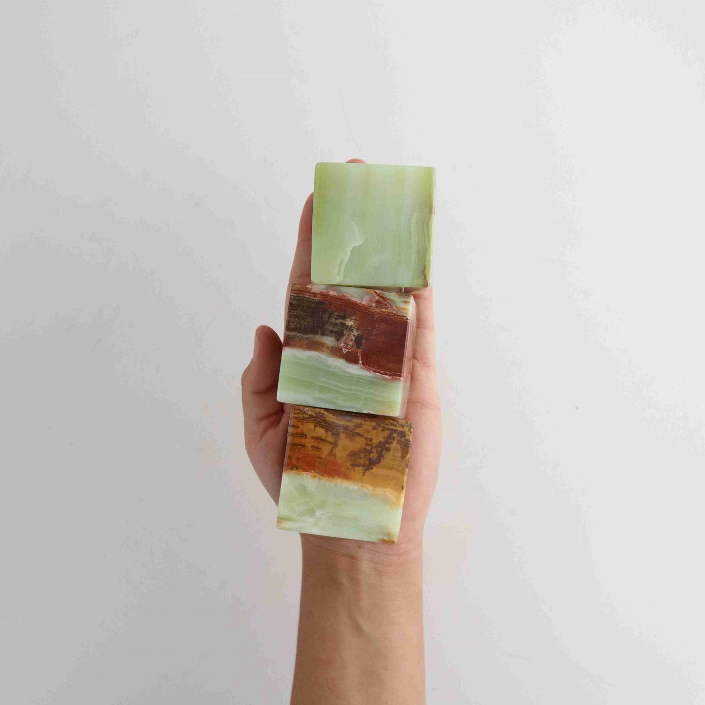 2in Green Onyx Floating Cube - Expert Wholesale and Supplier of Wholesale Crystals & Bulk Gemstones, ["close_30","Cubes","Mexico","Onyx"]