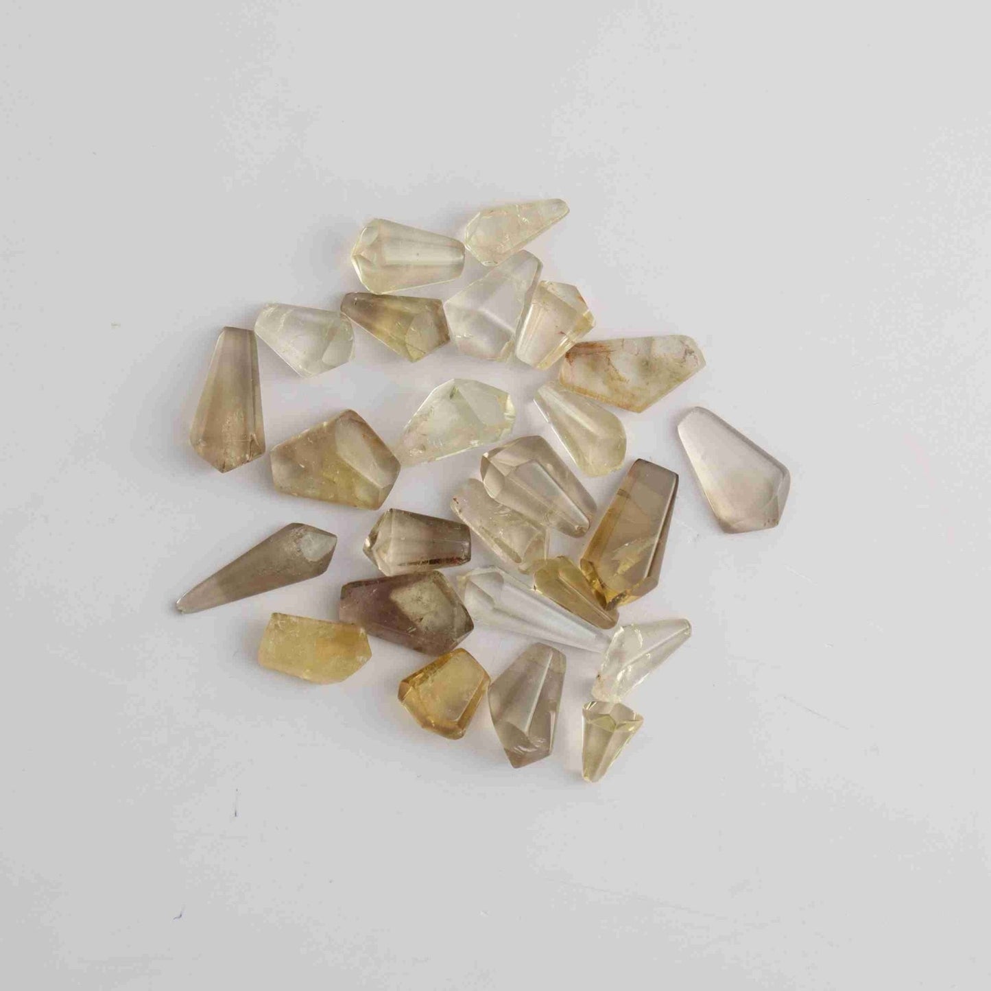 25PC Citrine Pocket Stones