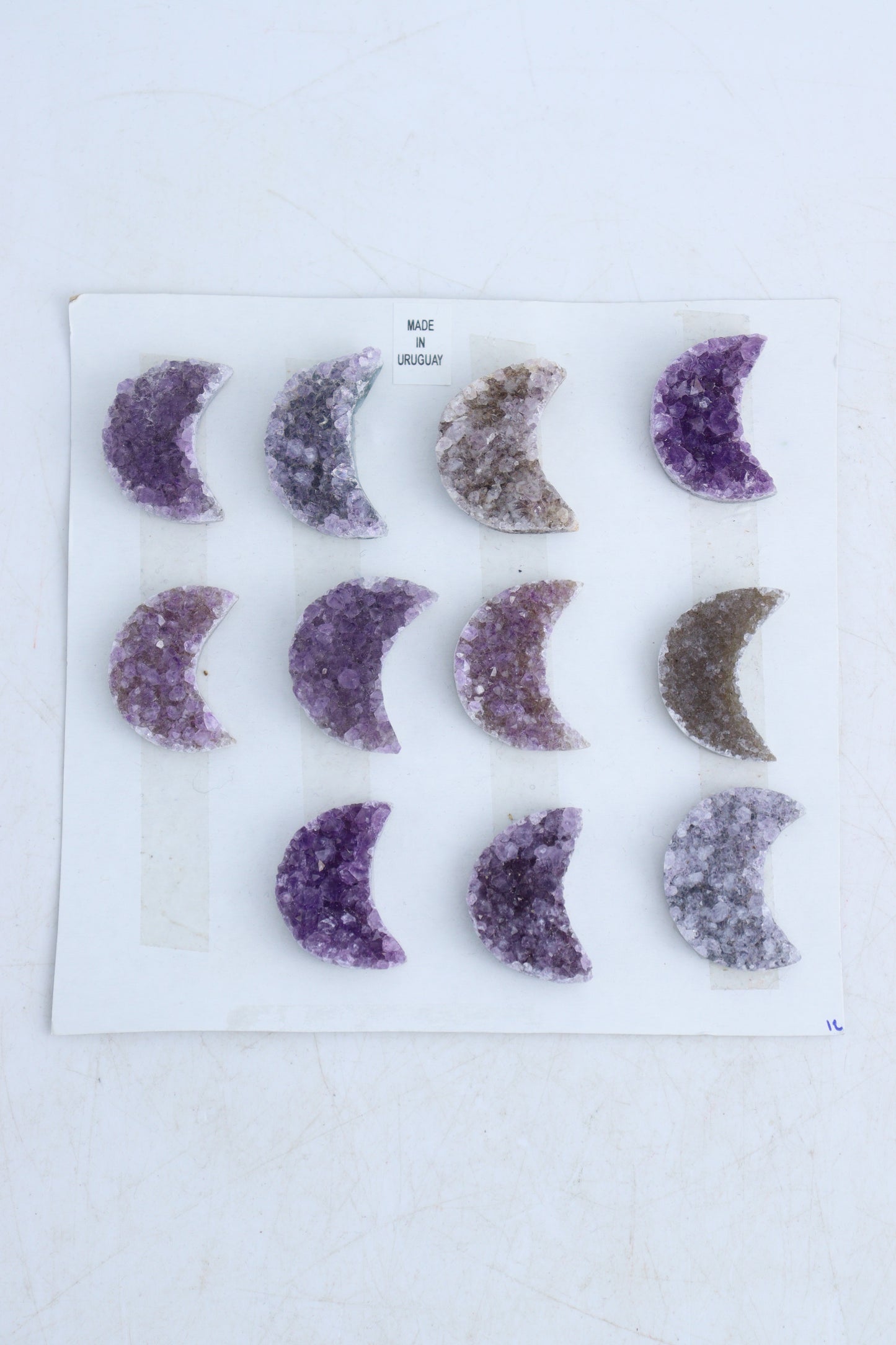 Amethyst Moon Cabs Set of 11 - Expert Supplier of Wholesale Crystals & Bulk Gemstones