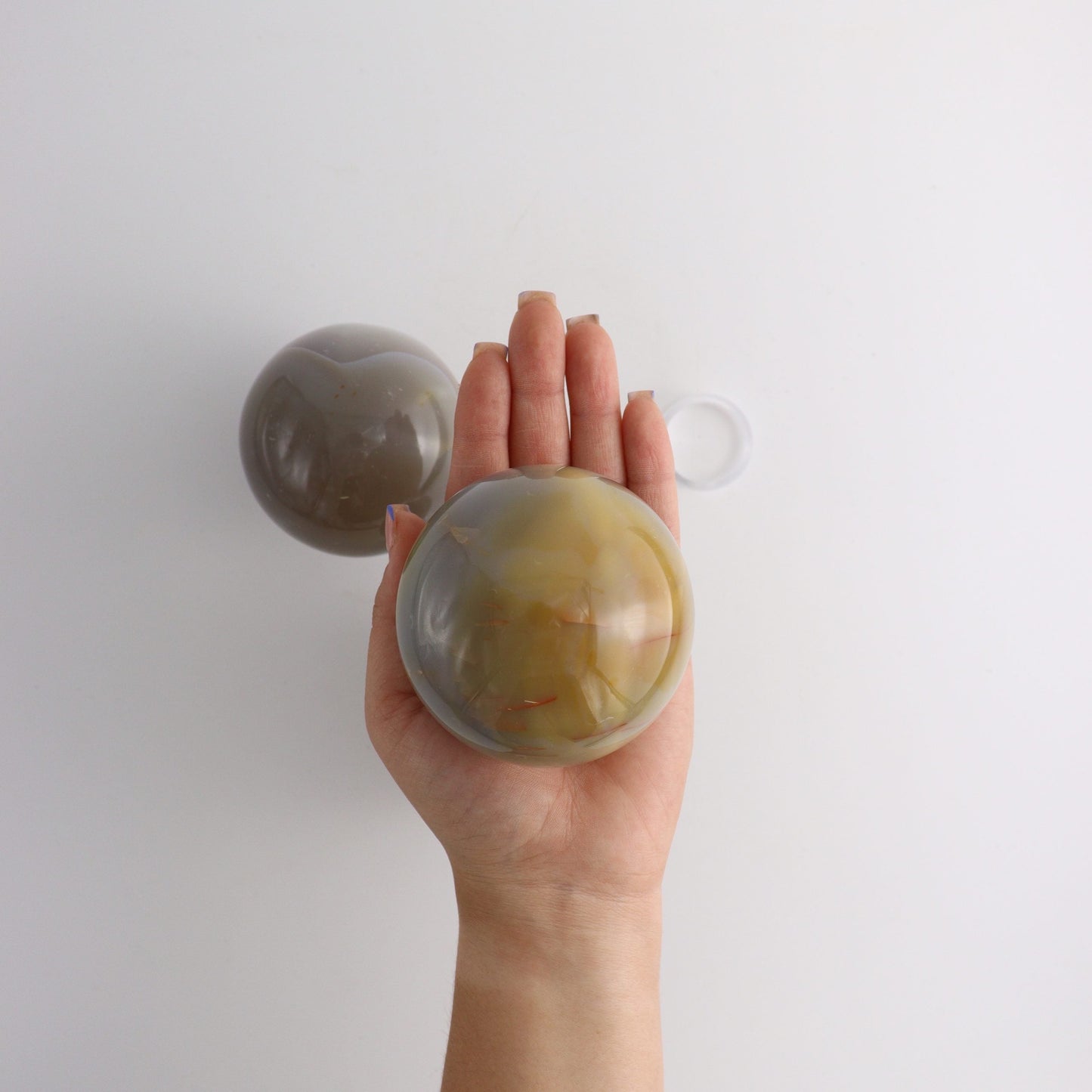 Agate Spheres - Expert Wholesale and Supplier of Wholesale Crystals & Bulk Gemstones, ["Agate","Brazil","close_50","Spheres","You will receive exact pieces shown in the pictures."]