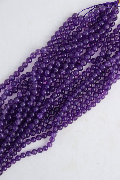 Amethyst 8mm Round Beads