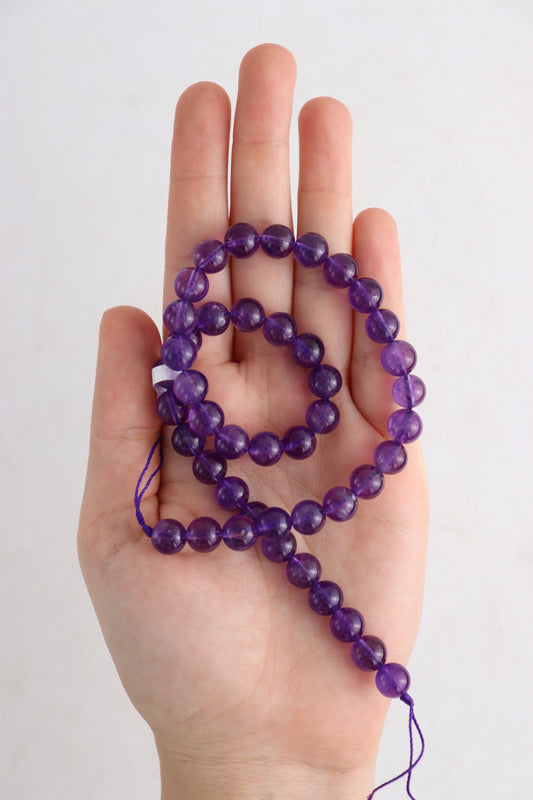 Amethyst 8mm Round Beads