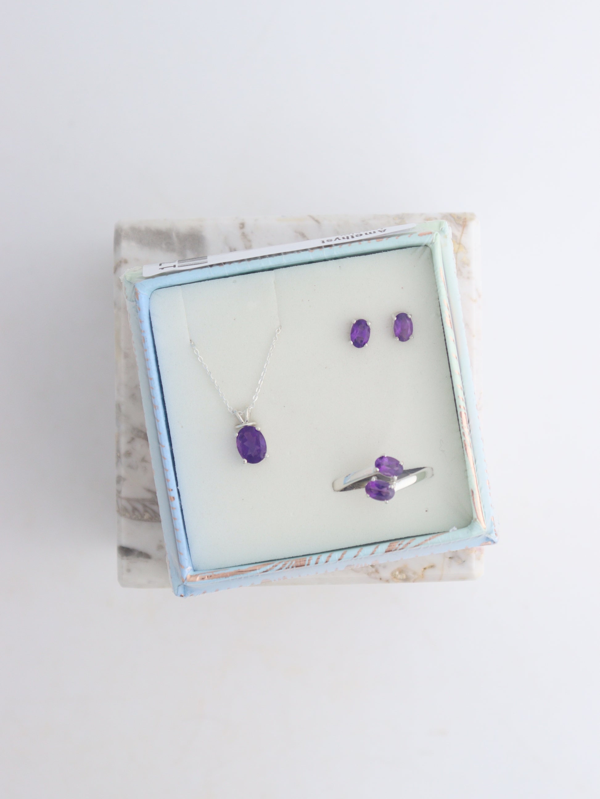 Amethyst Jewelry Set - Mi Esperanza Minerals