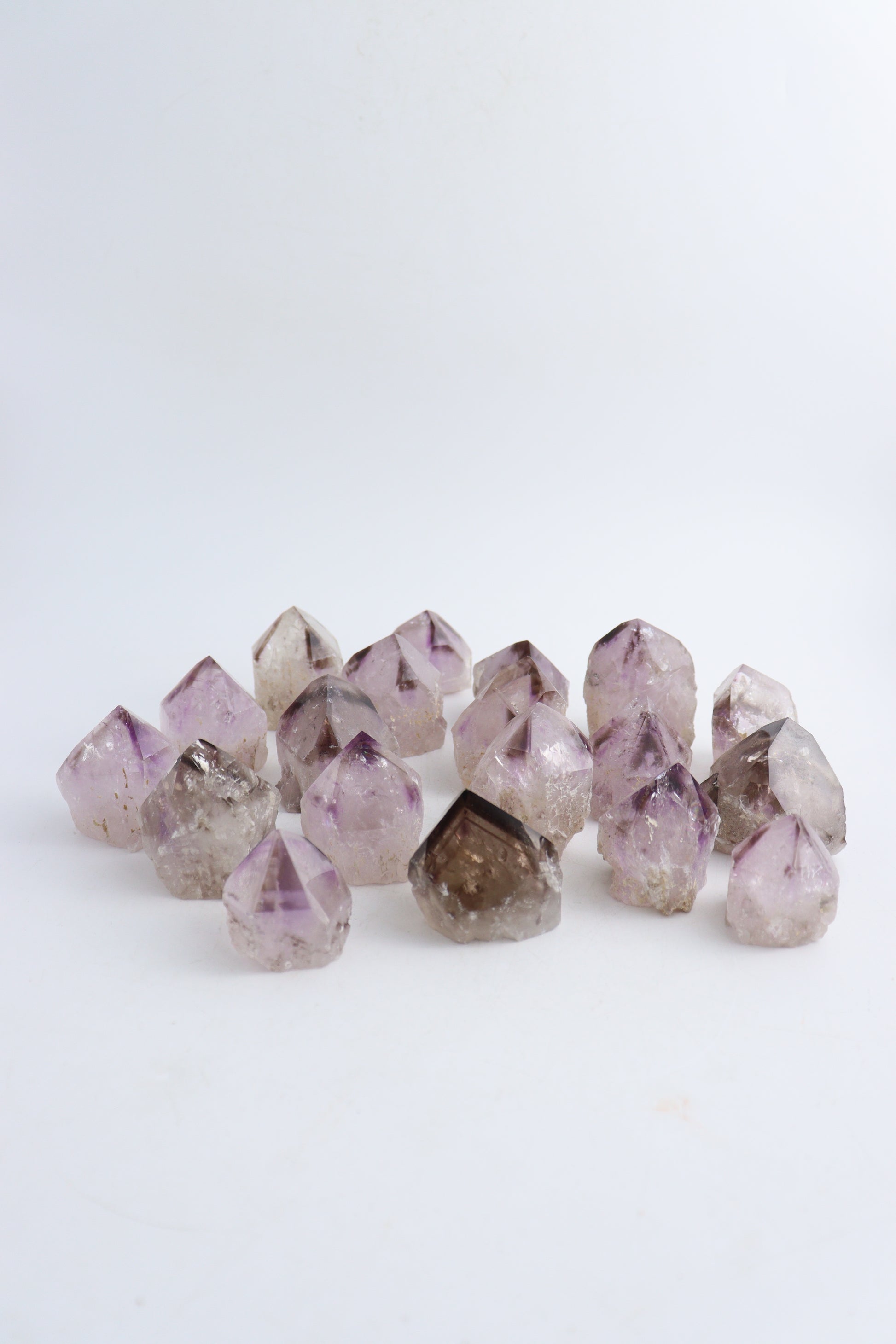 Amethyst Polished Tips (56 Pieces) - Mi Esperanza Minerals